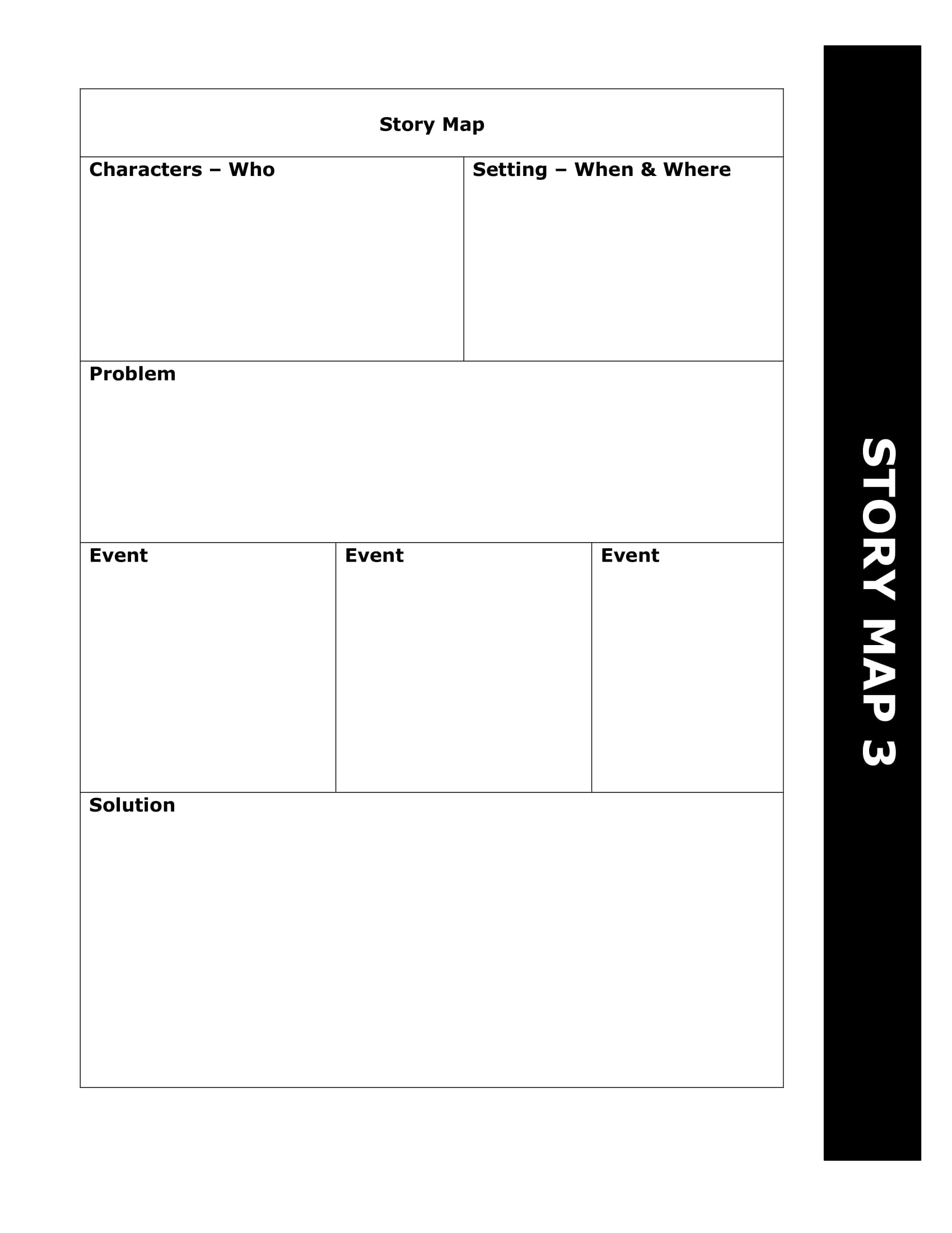 Free Printable Story Map Templates [Excel, PDF] 1st, 2nd, 5th Grade