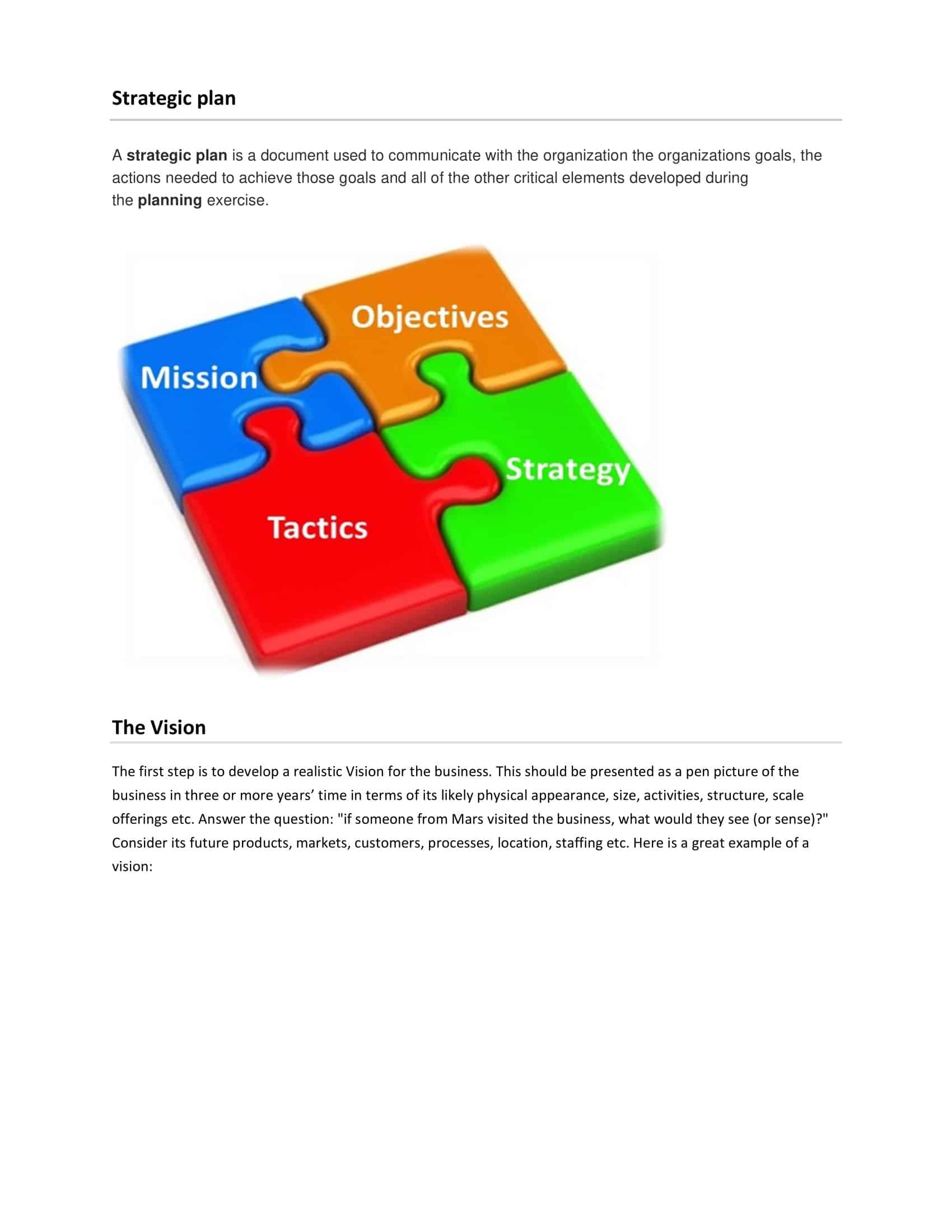 strategic planning models strategic planning models