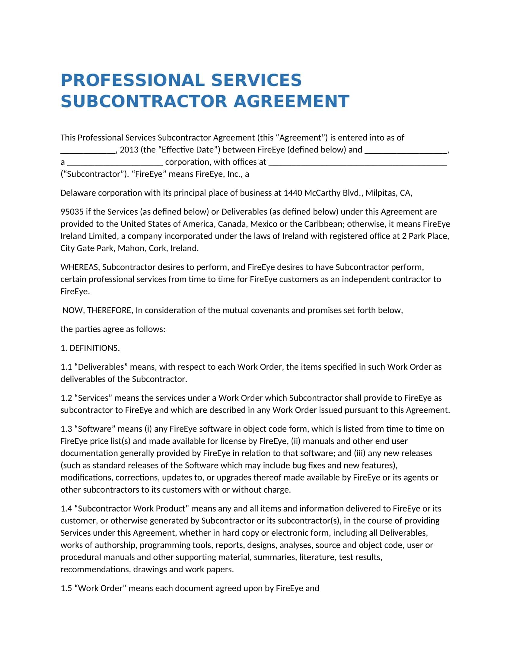 subcontractor hold harmless agreement subcontractor hold harmless agreement