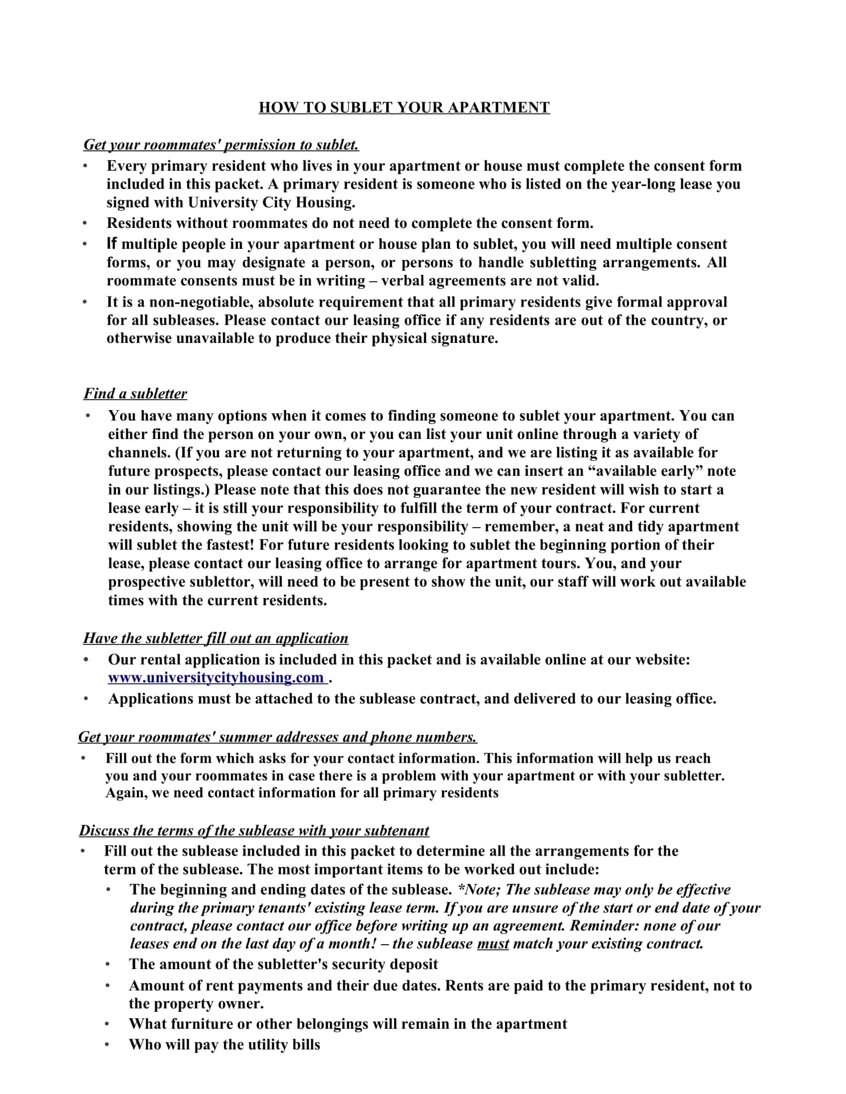 sublease agreement florida sublease agreement florida