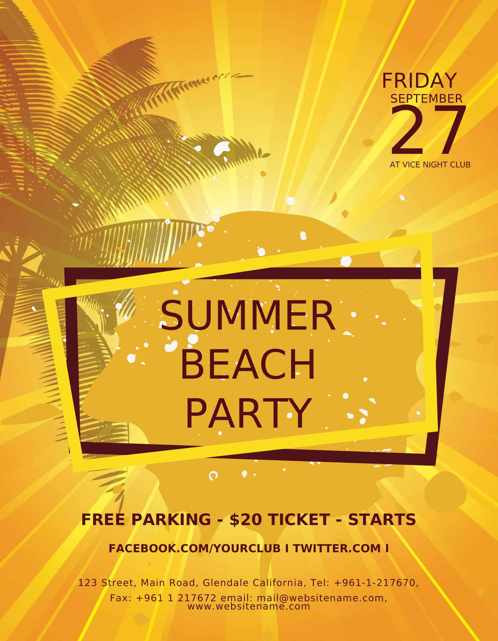 summer camp flyer summer camp flyer