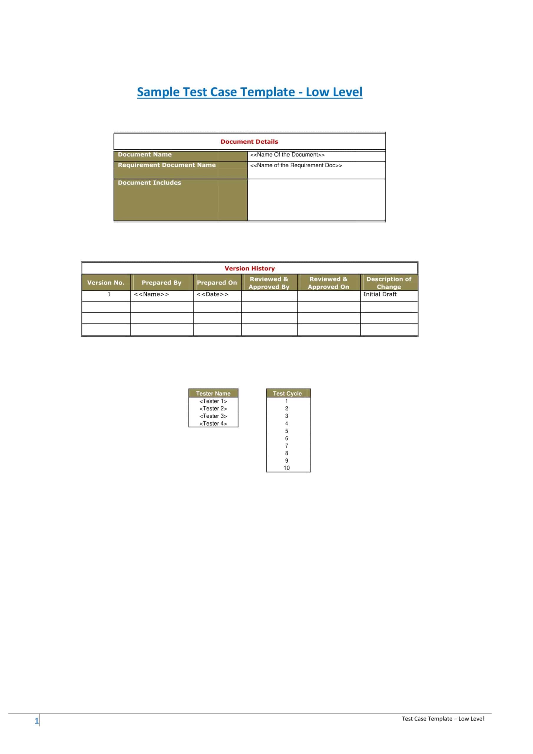 system test case template system test case template