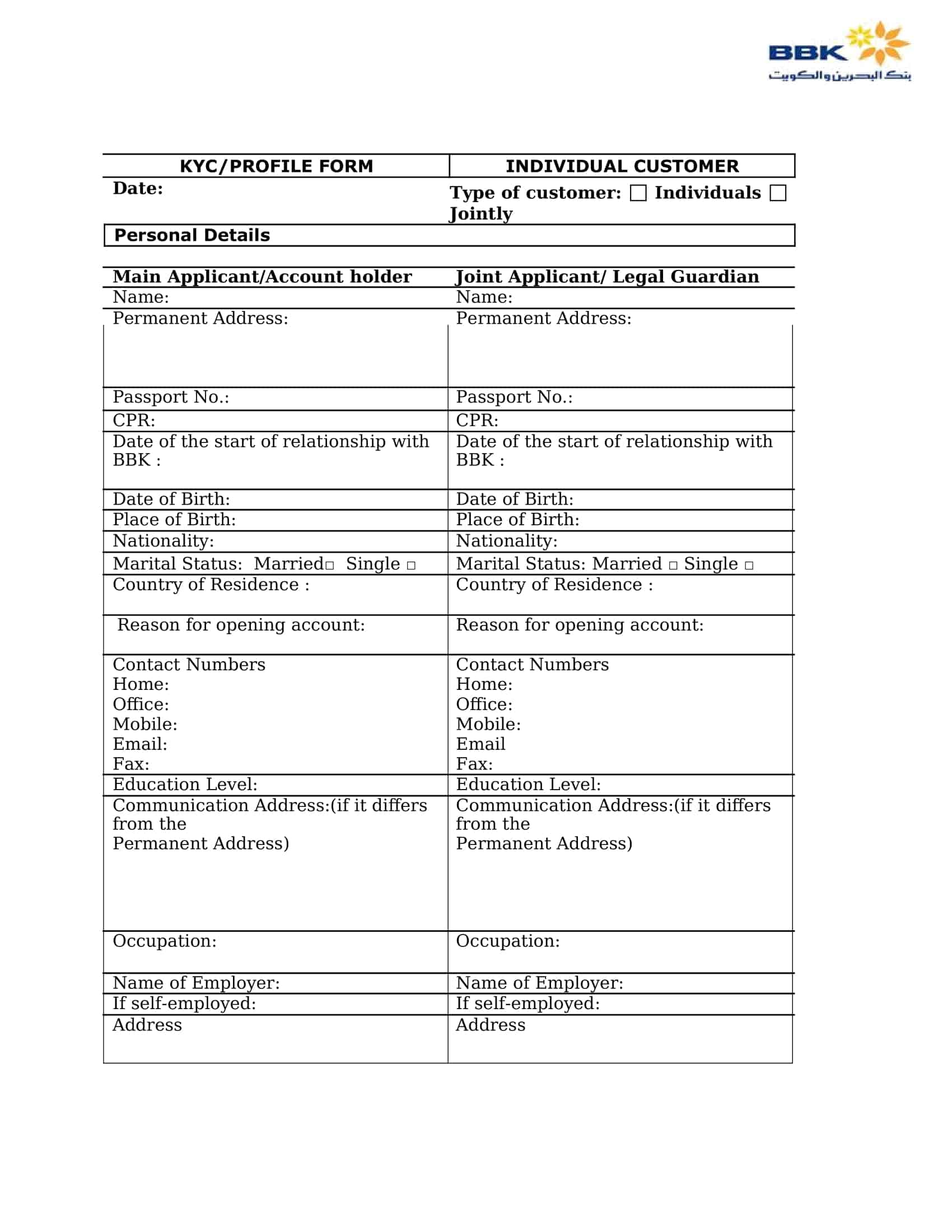target customer profile template target customer profile template
