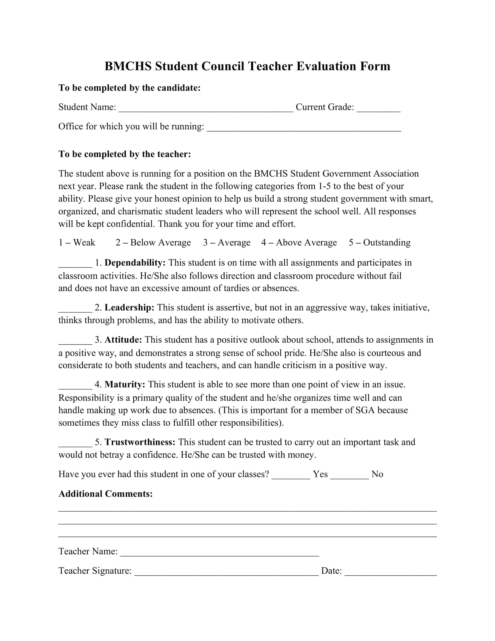 teacher evaluation google form for students teacher evaluation google form for students