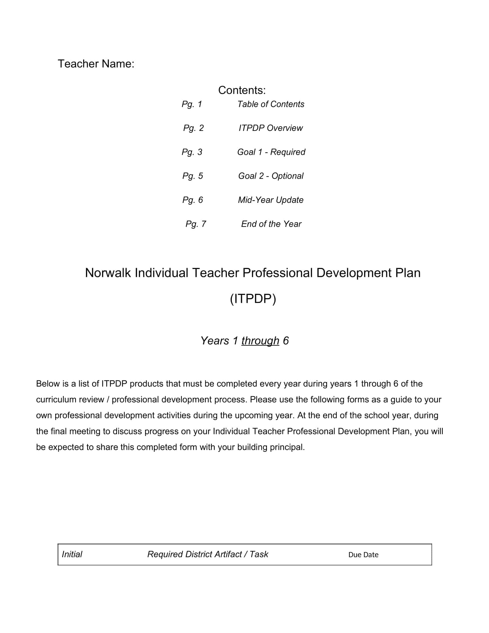 teacher professional development plan teacher professional development plan