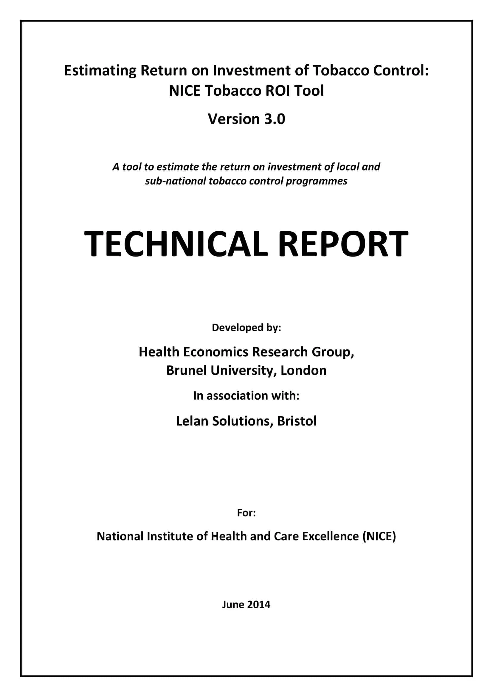 technical report outline technical report outline
