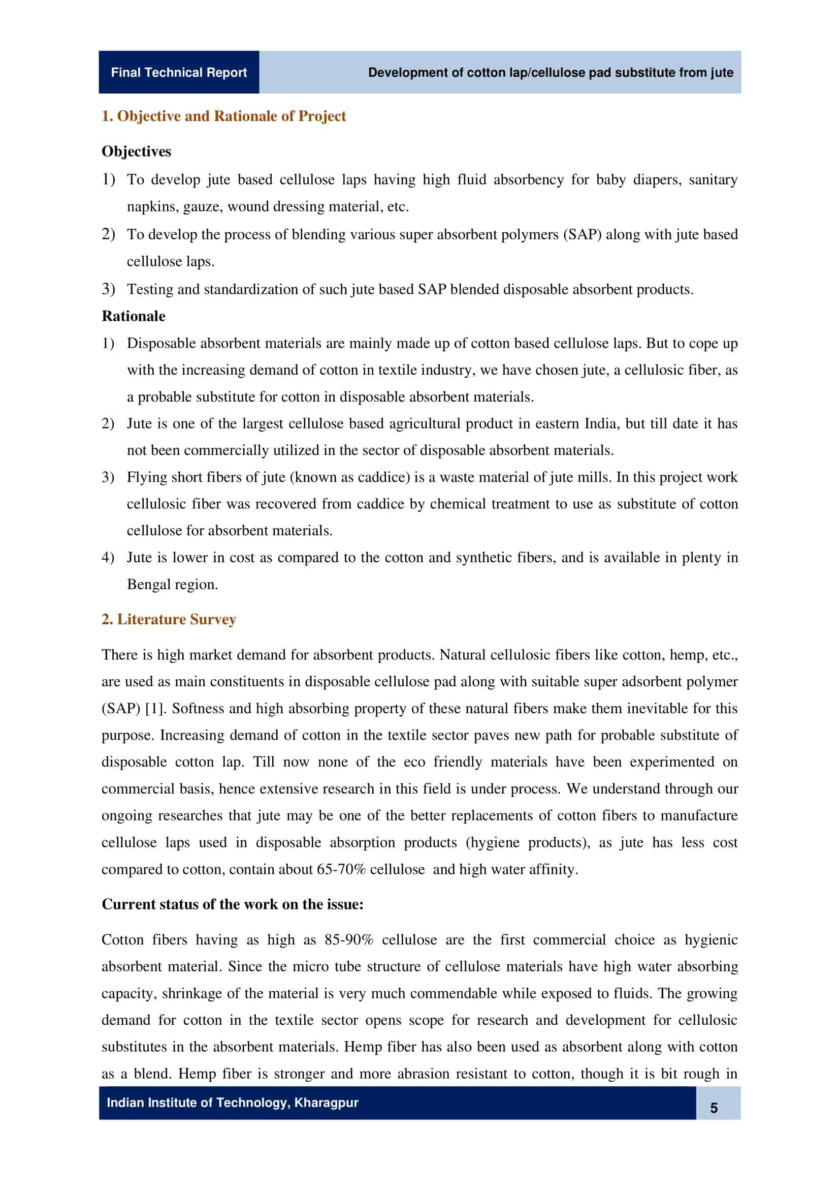 technical report title page technical report title page