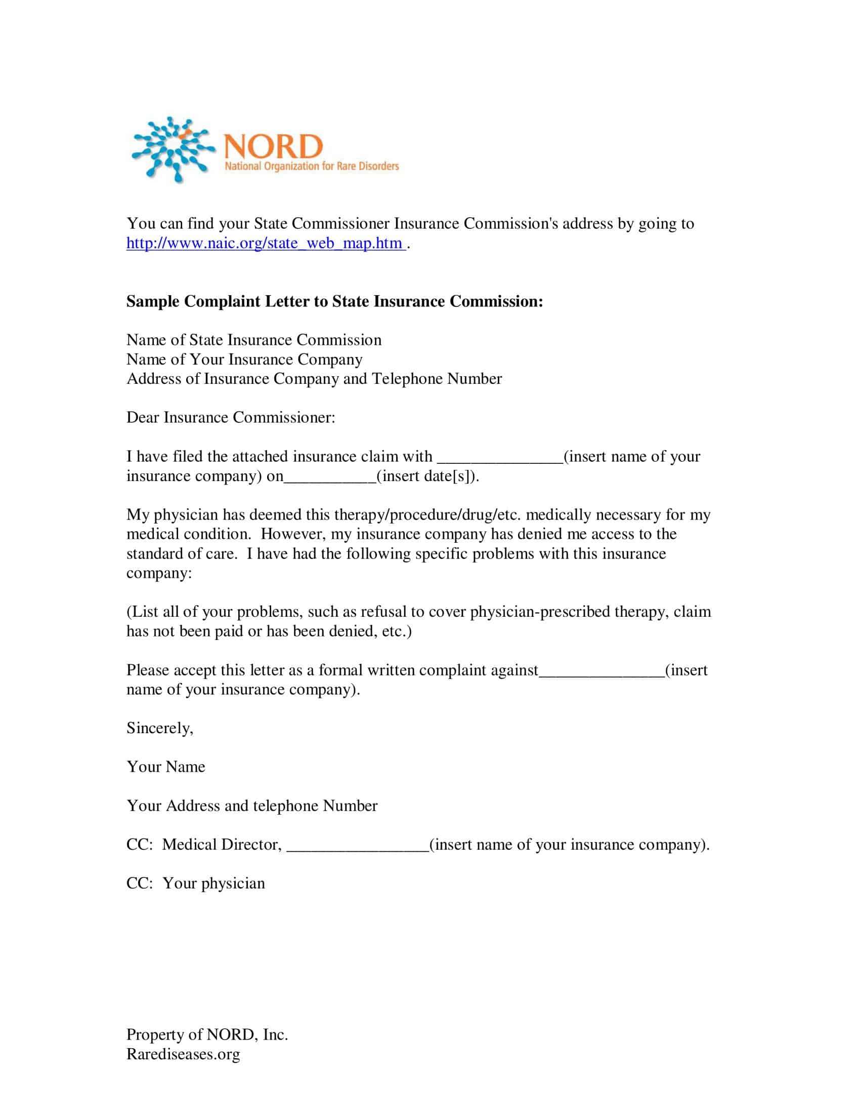 template for a formal complaint letter template for a formal complaint letter