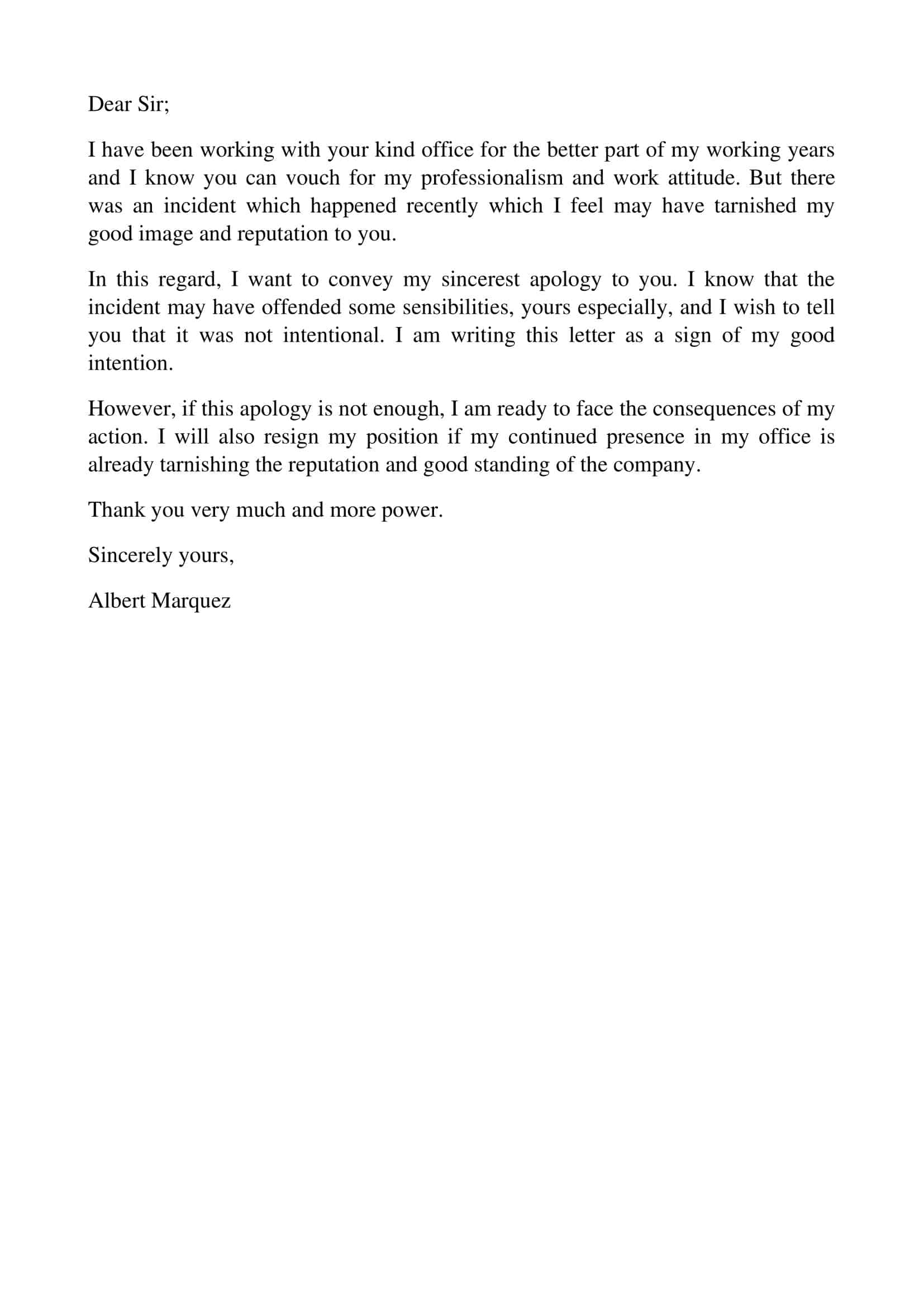 template for apology letter template for apology letter
