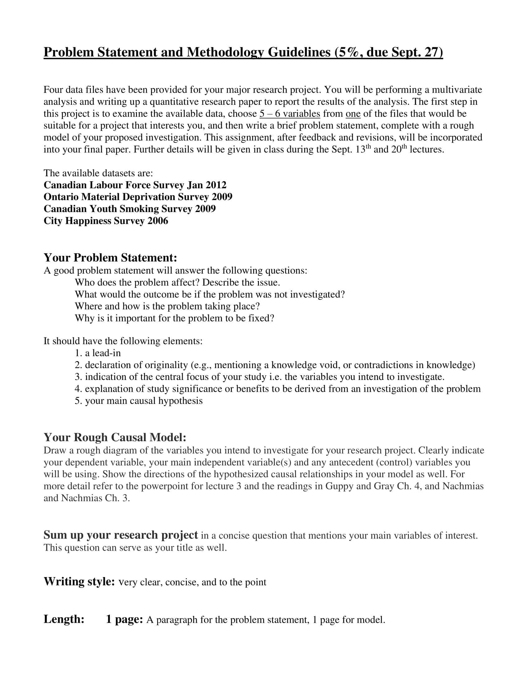 template problem statement template problem statement