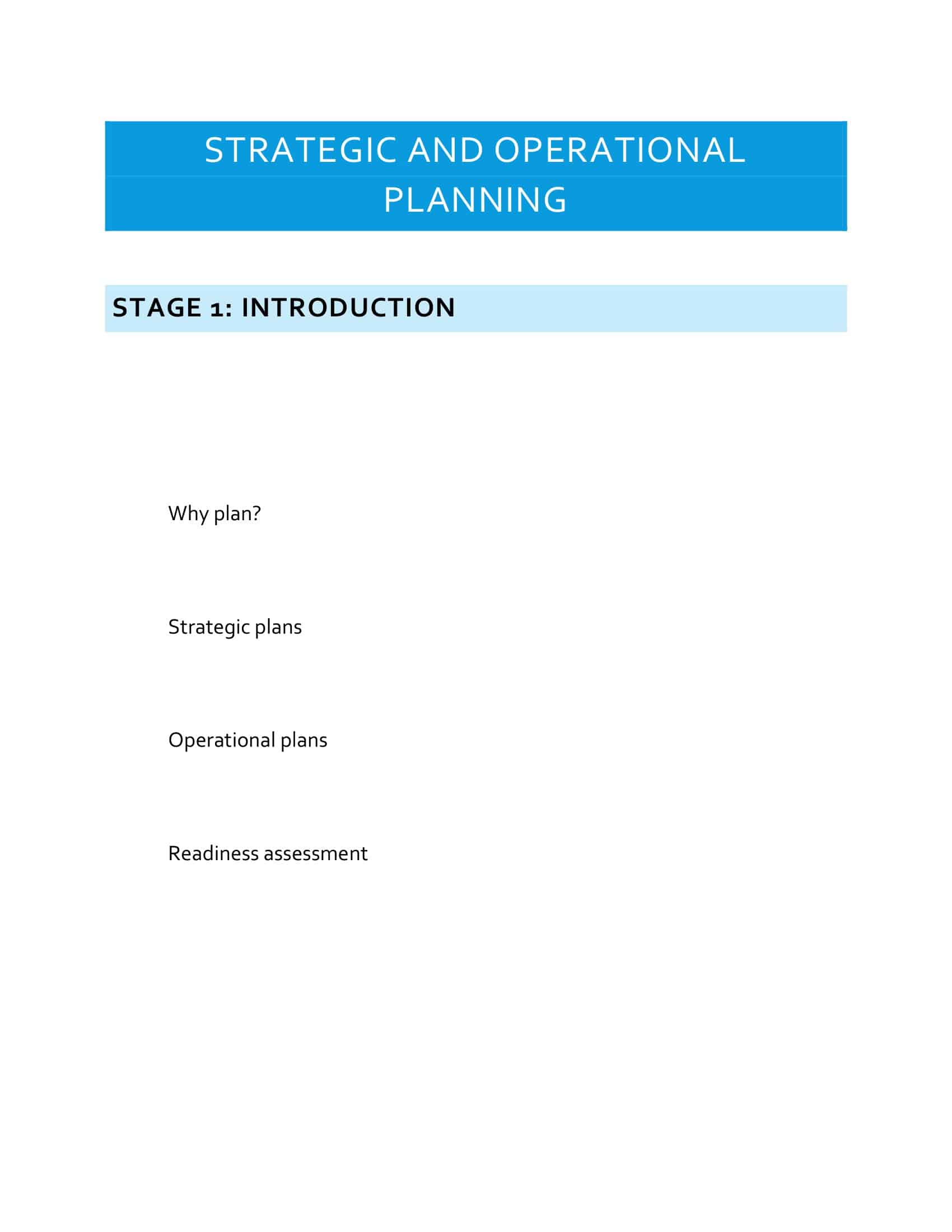 template strategic plan template strategic plan