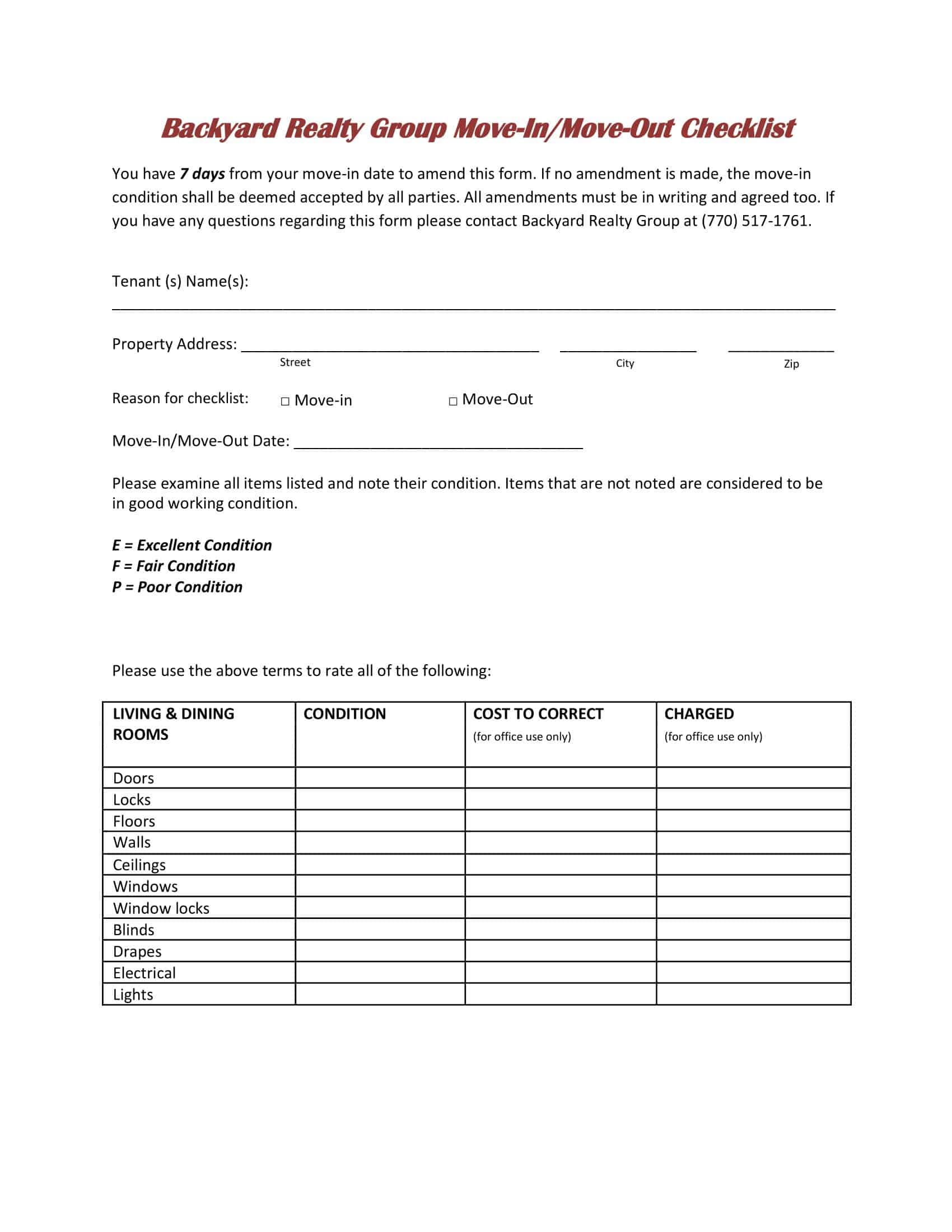 tenant move out checklist tenant move out checklist