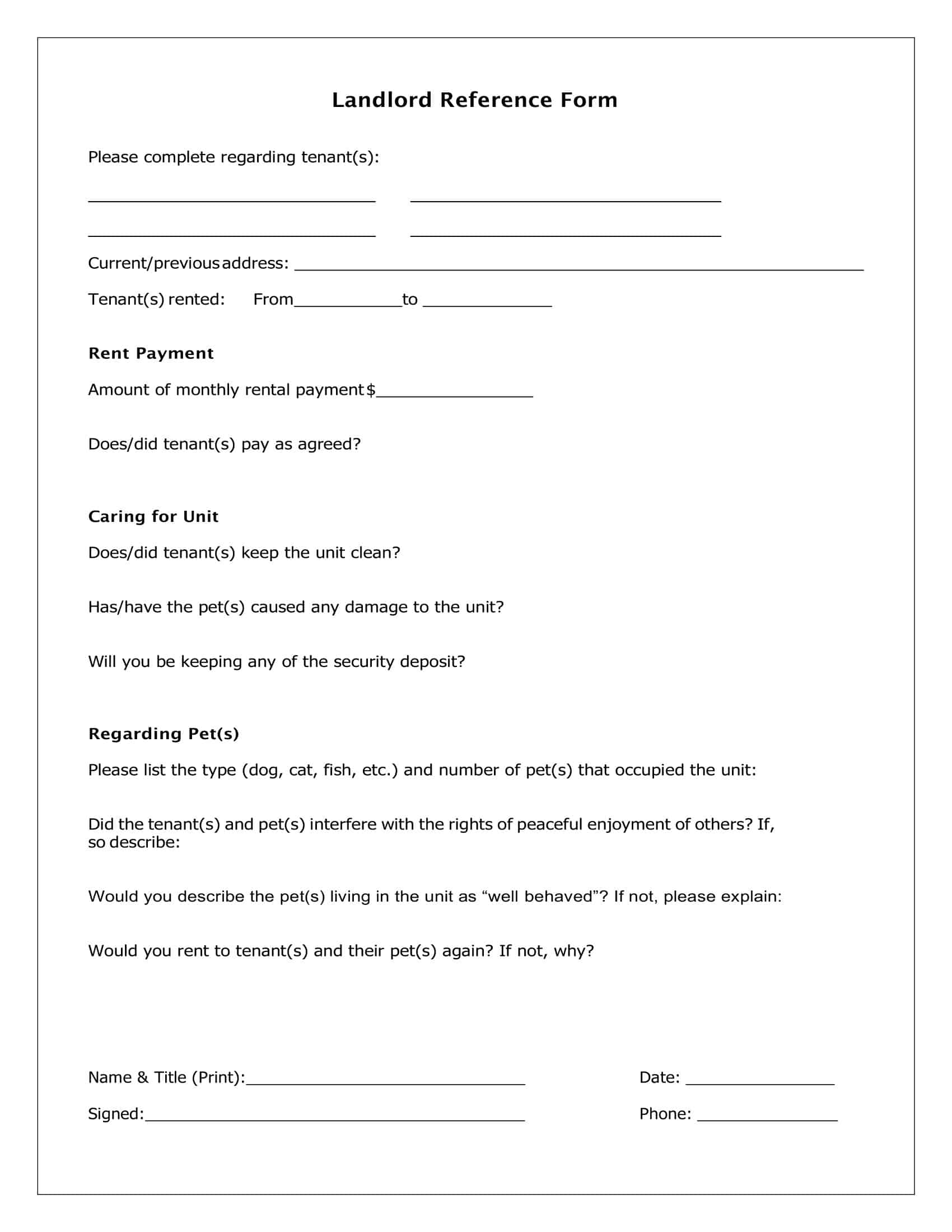 tenant reference letter from landlord tenant reference letter from landlord