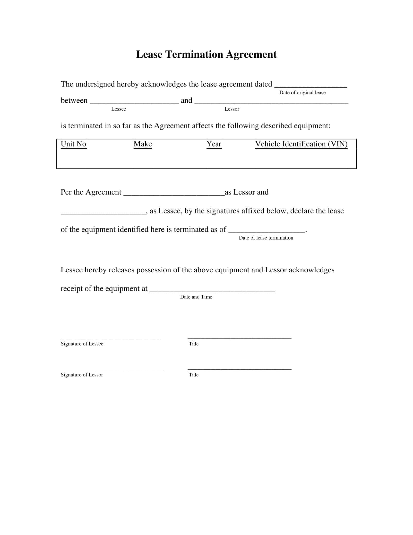 Free Printable Lease Termination Letter Templates Tenant Landlord Word Free Printable Lease Termination Letter Templates Tenant Landlord Word