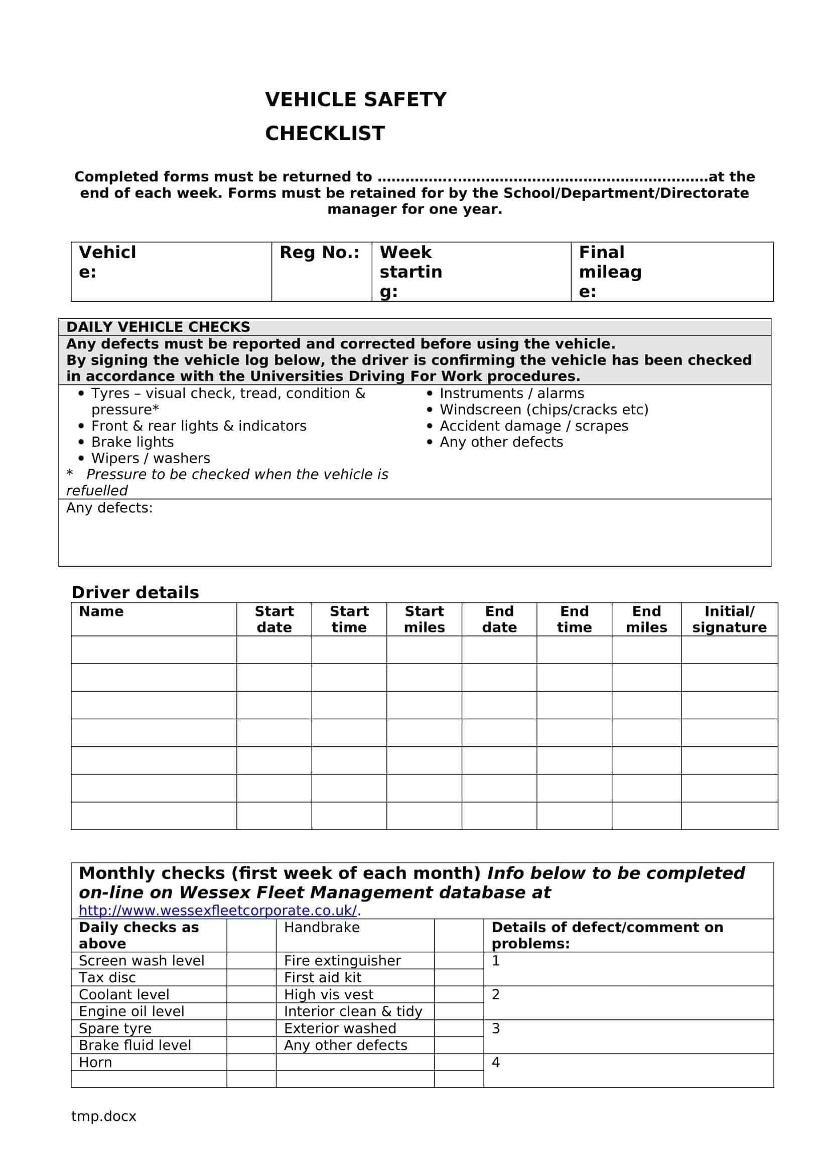 free-printable-vehicle-checklist-inspection-maintenance-word-pdf