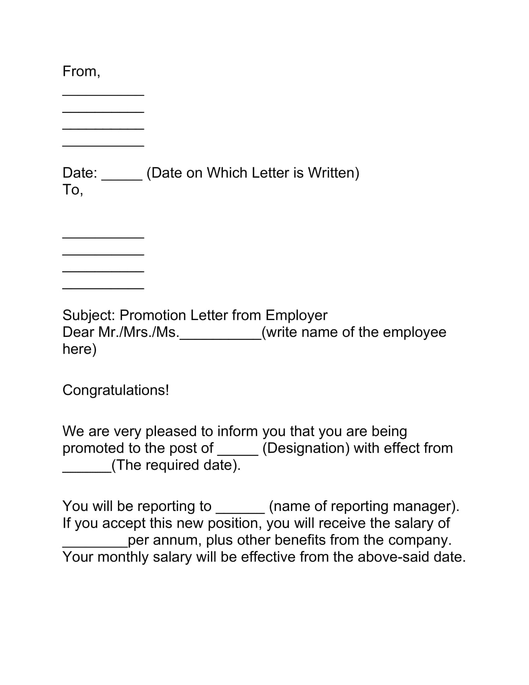 thank you for the promotion letter thank you for the promotion letter