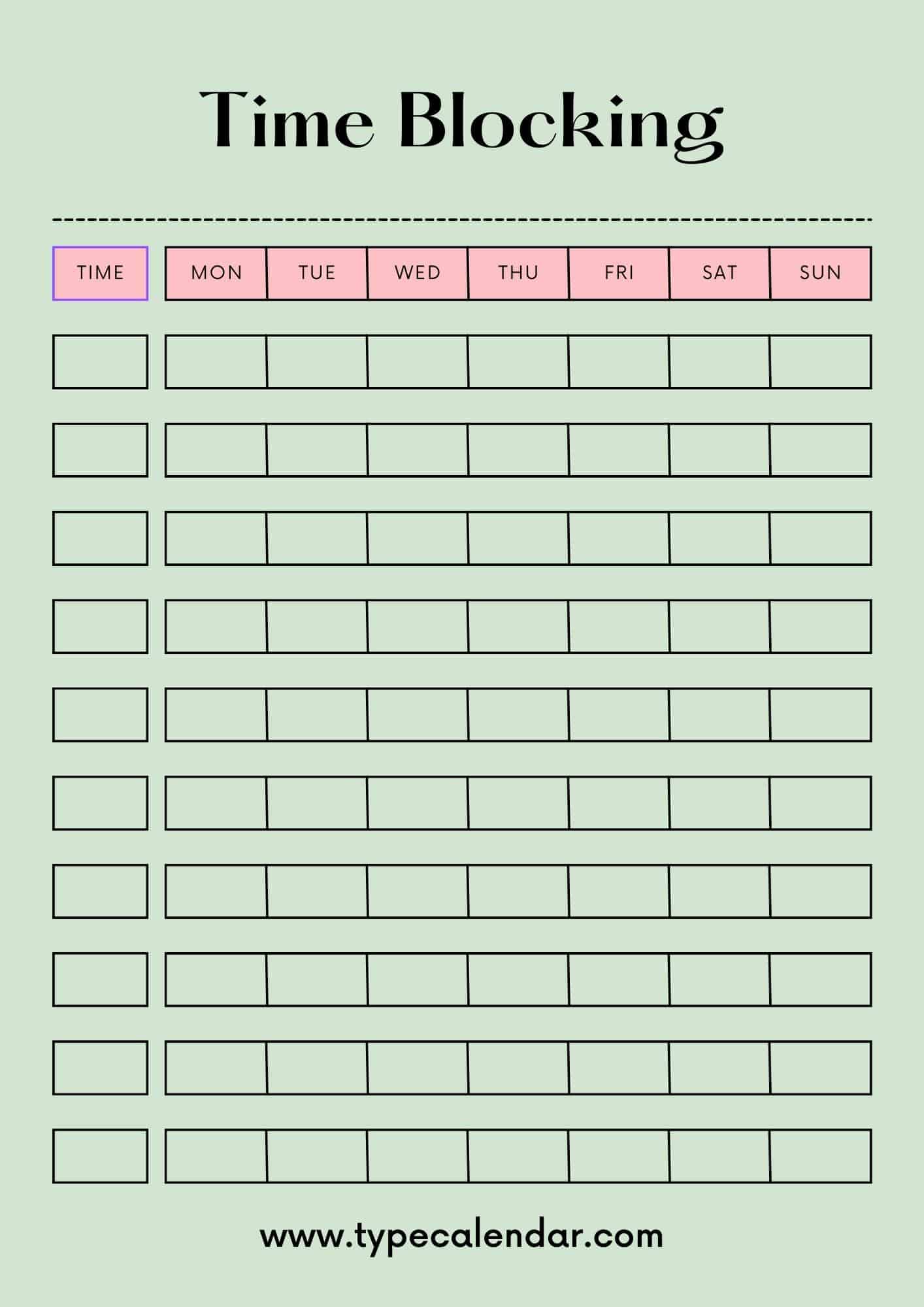 Time Blocking Calendar Prntbl concejomunicipaldechinu gov co Time Blocking Calendar Prntbl concejomunicipaldechinu gov co