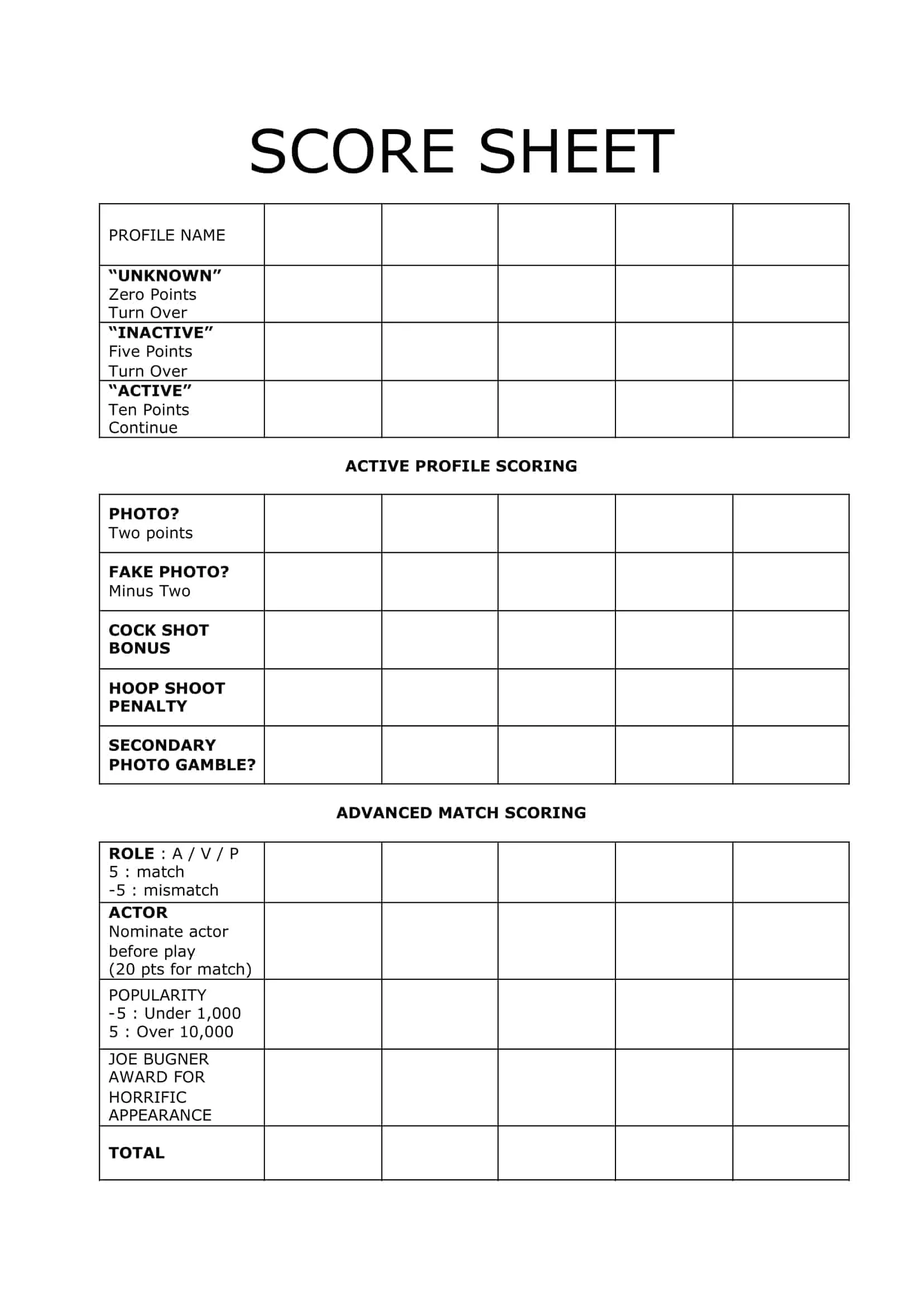 Free Printable Yahtzee Score Sheet Template PDF Excel Triple Junior Free Printable Yahtzee Score Sheet Template PDF Excel Triple Junior