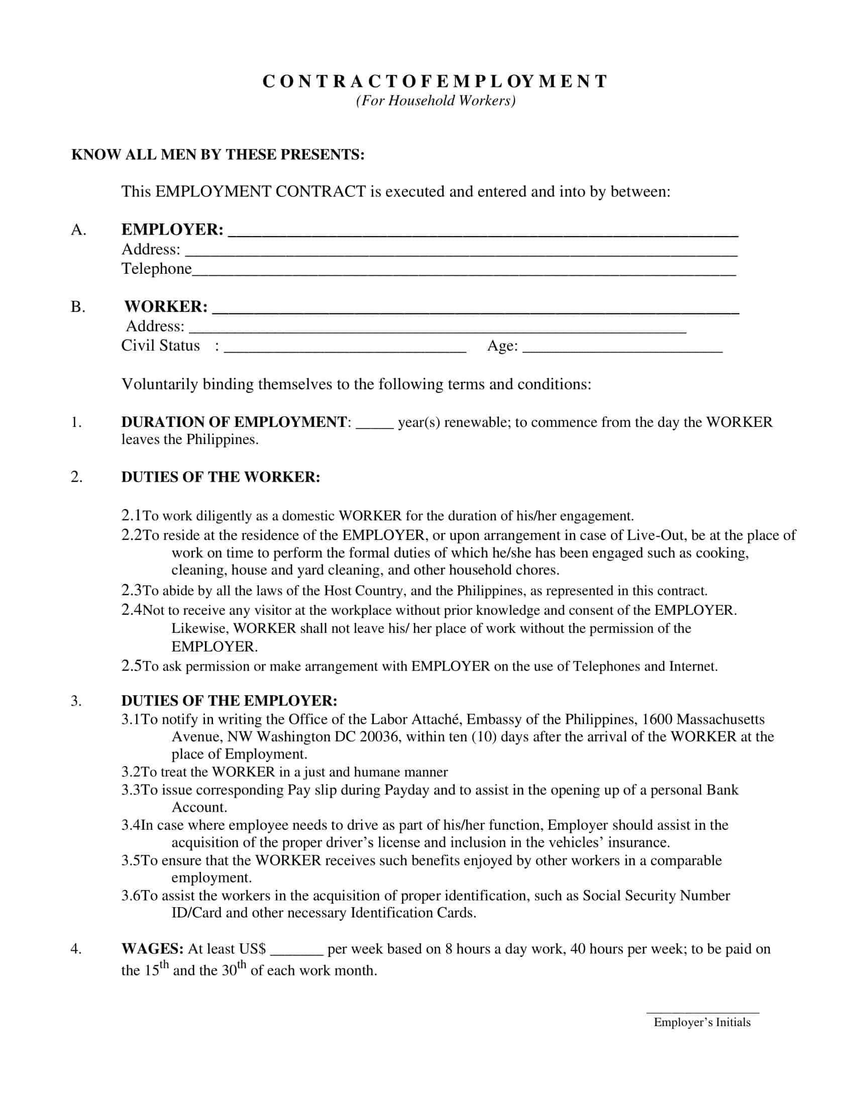 types of employment contracts types of employment contracts