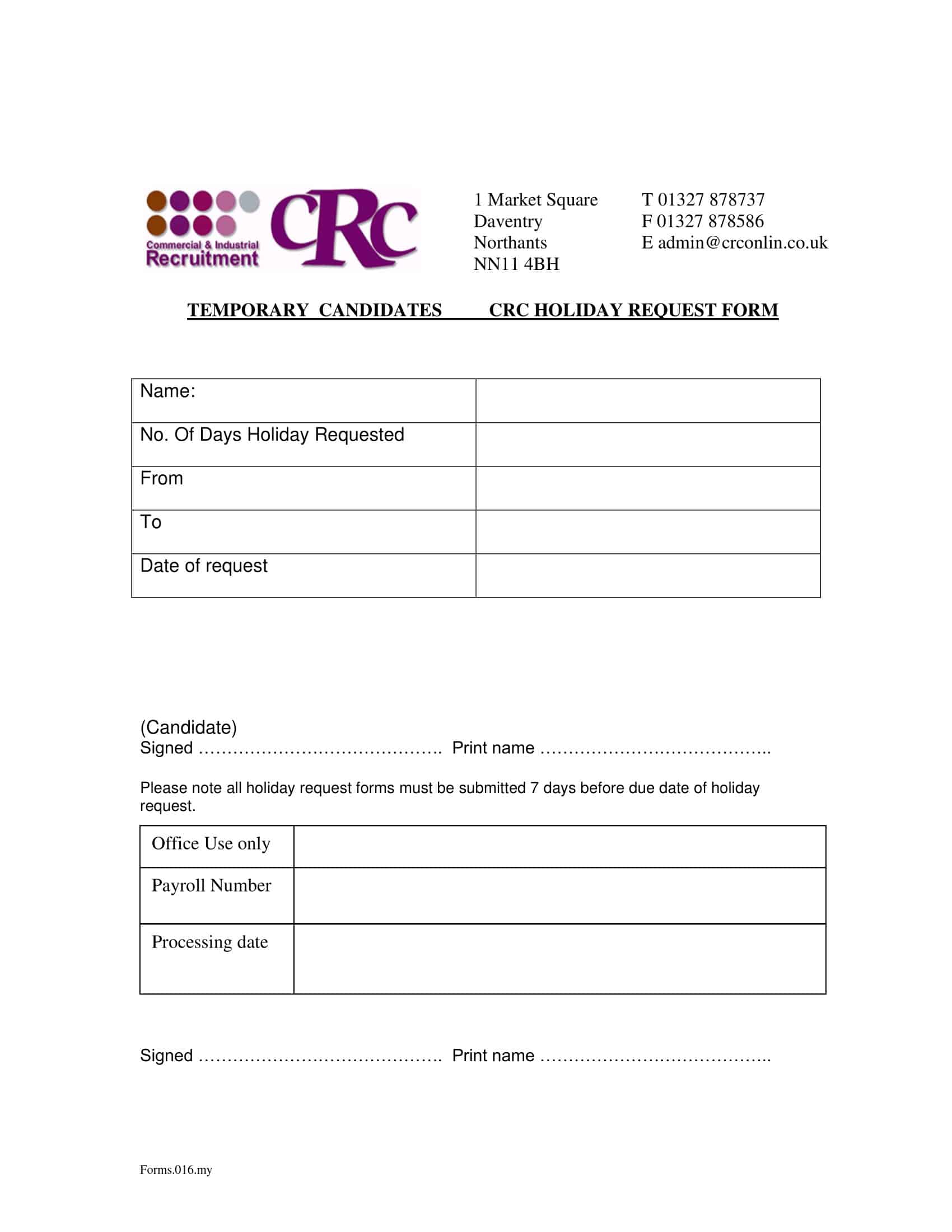 vacation request form 2023 vacation request form 2023