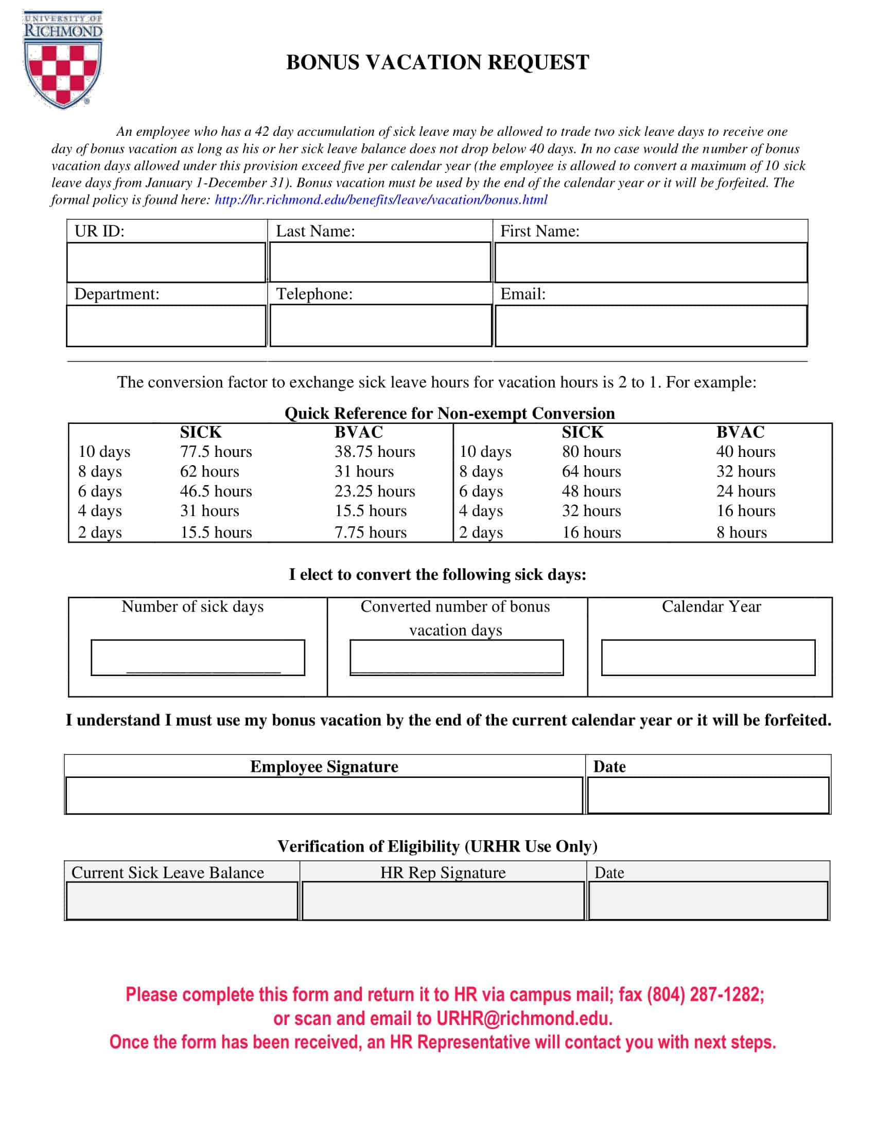 vacation request form word vacation request form word