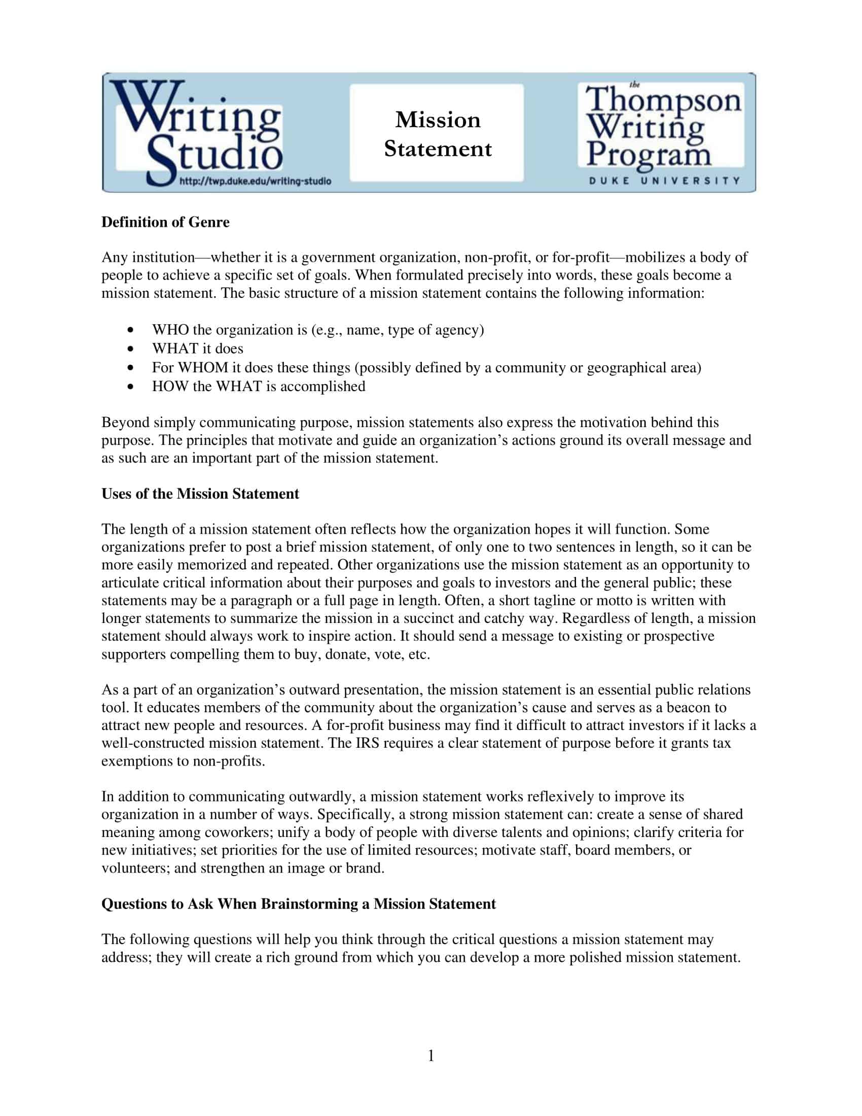 vision and mission statement vision and mission statement