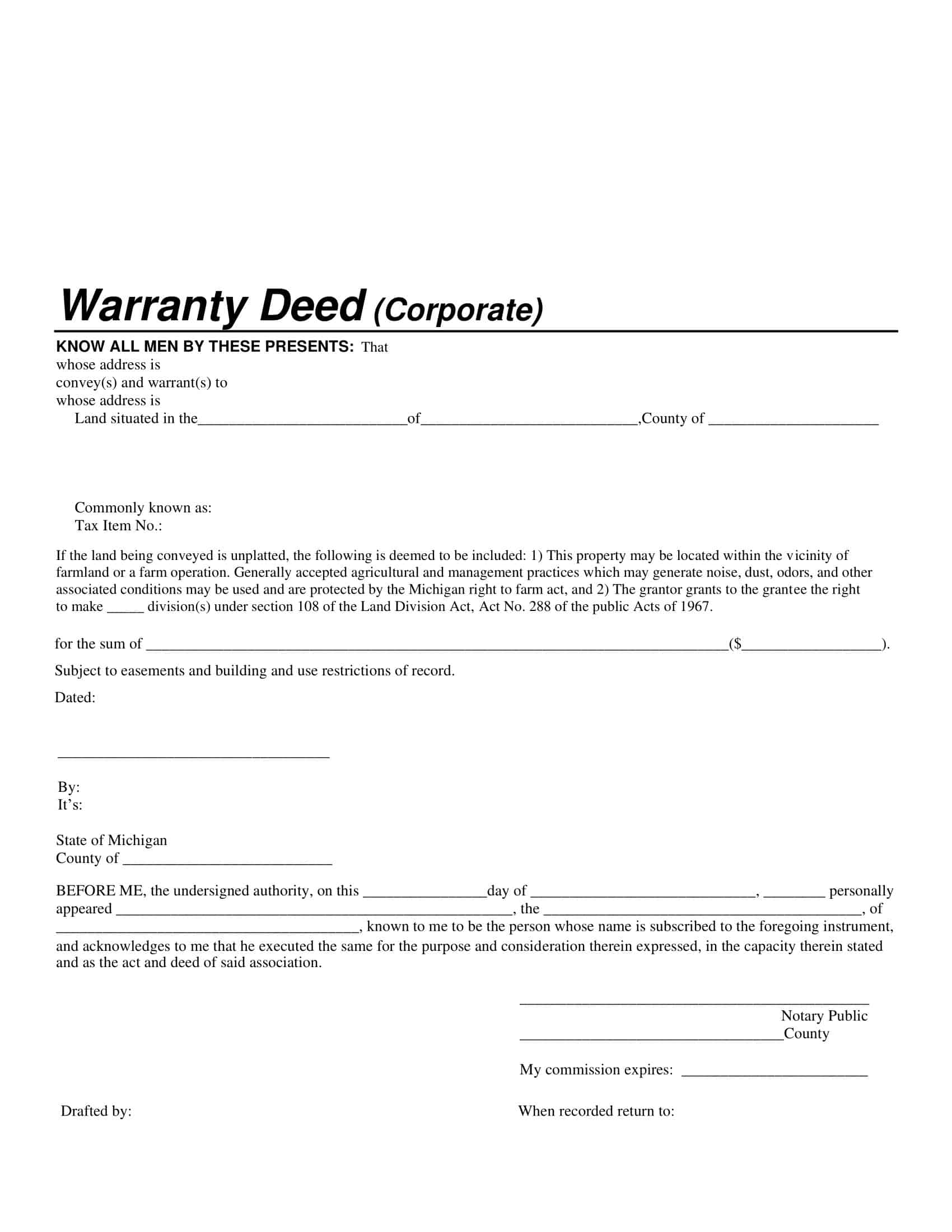 warranty deed with vendor's lien warranty deed with vendor's lien
