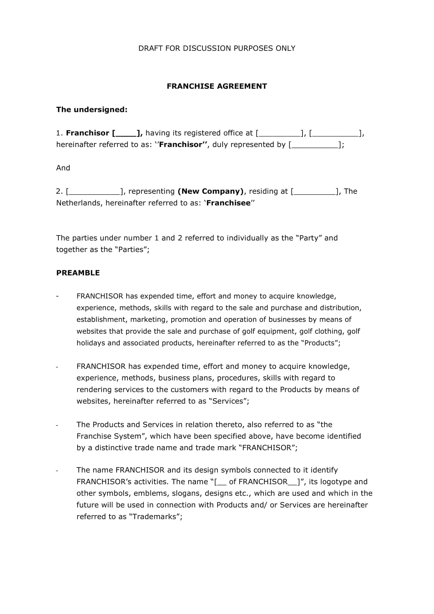 what is a franchise agreement what is a franchise agreement