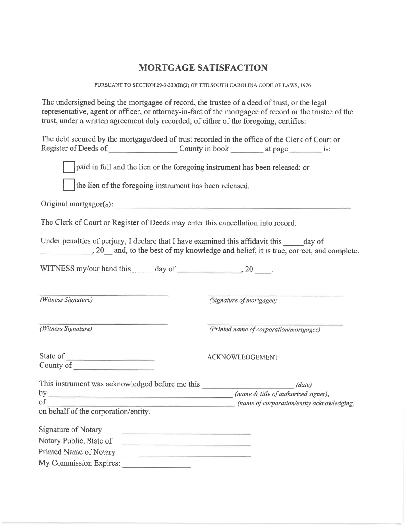 what is a satisfaction of mortgage what is a satisfaction of mortgage