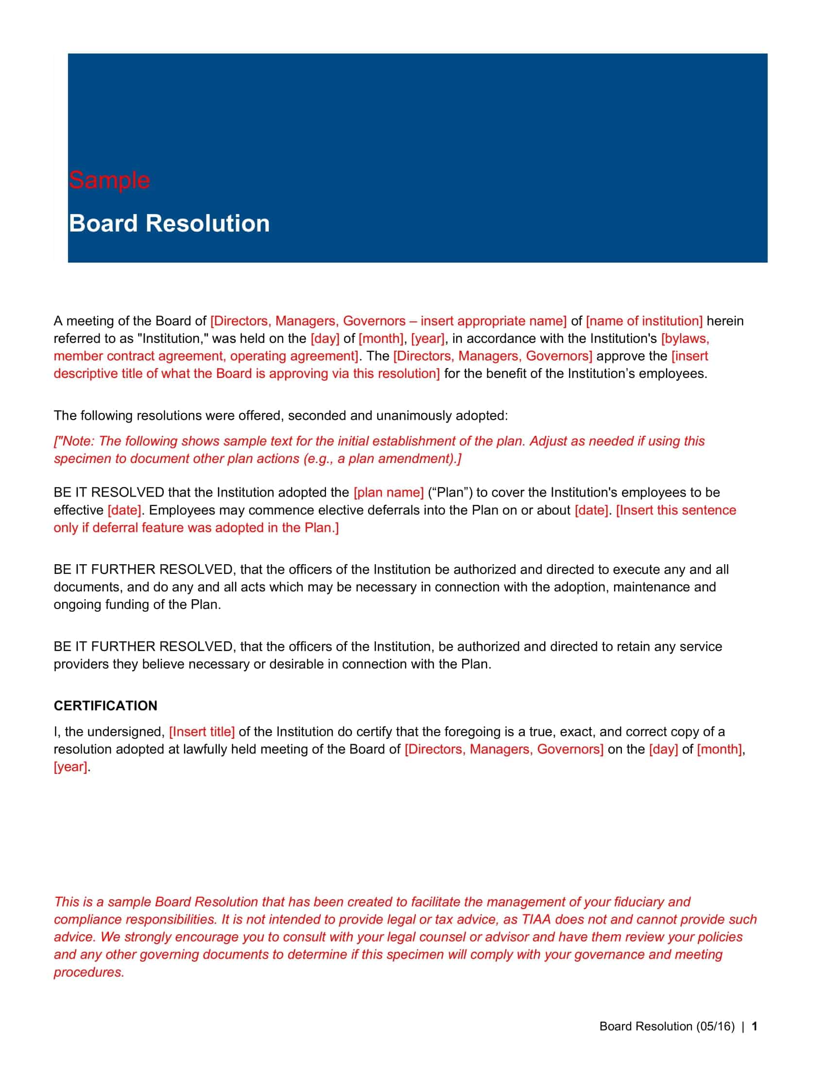 what is board resolution what is board resolution