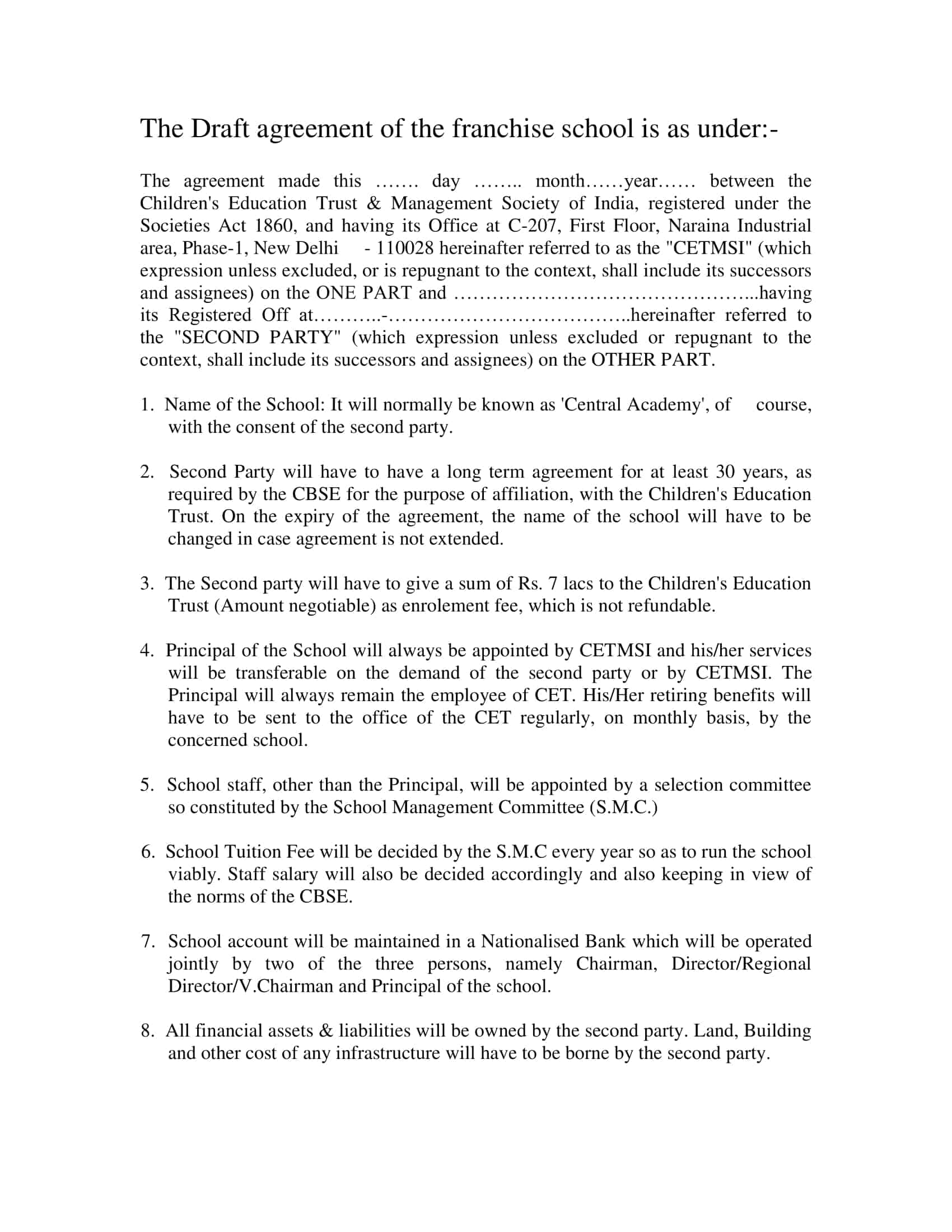 what is franchise agreement what is franchise agreement