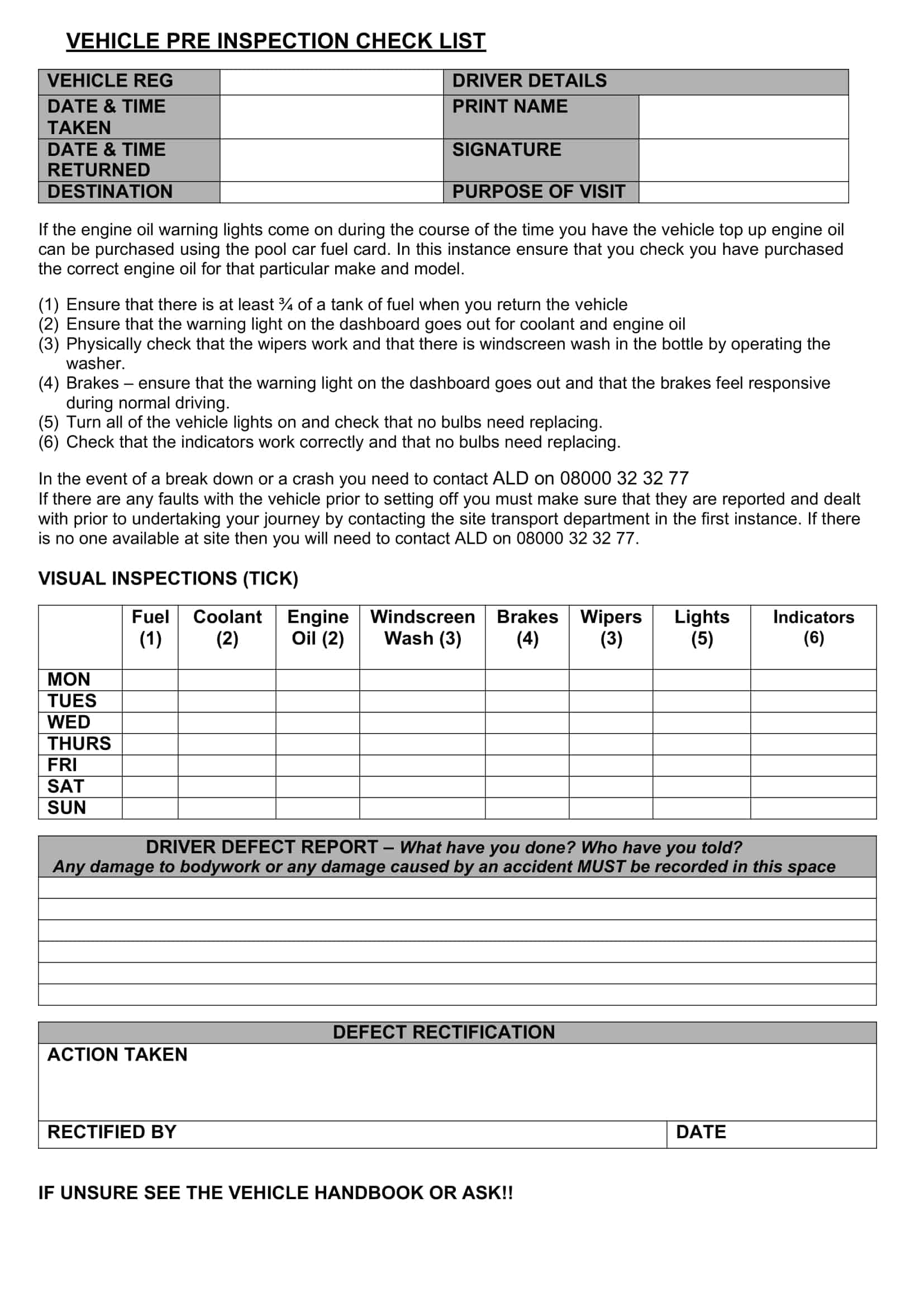 wv vehicle inspection checklist wv vehicle inspection checklist