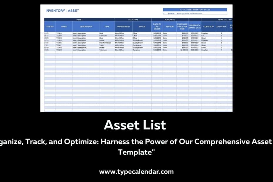 Asset List