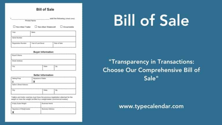 Free Printable Bill of Sale Templates [Word, PDF] Simple