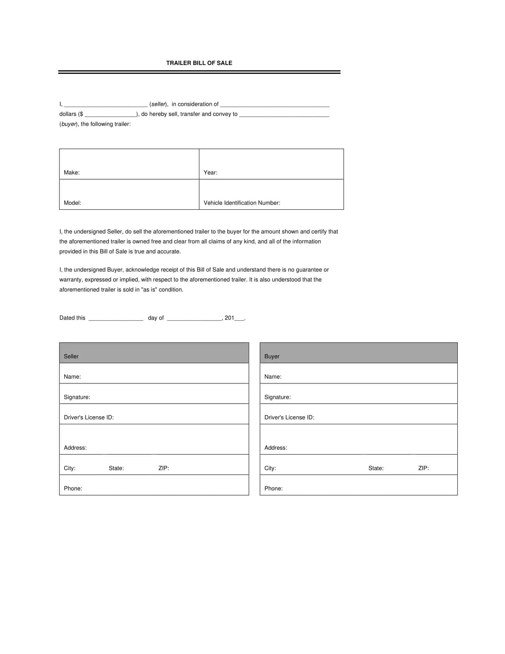 Bill of Sale Word Document Bill of Sale Word Document