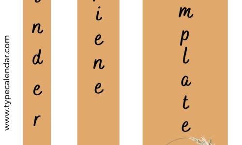 Free Printable Binder Spine Insert Templates [1, 2, 3 inch] Label &Word