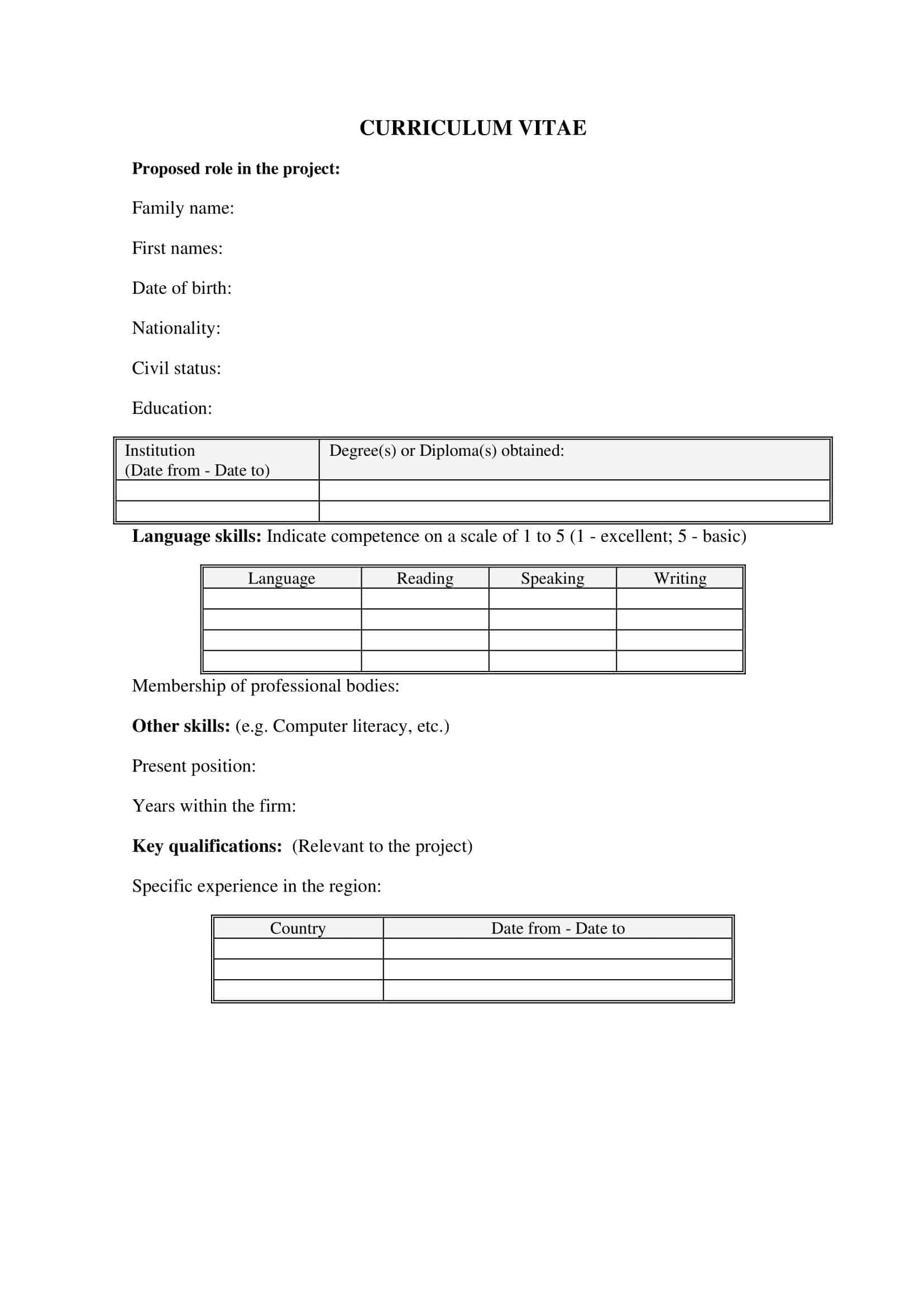 free-printable-curriculum-vitae-cv-templates-word-pdf-for-students