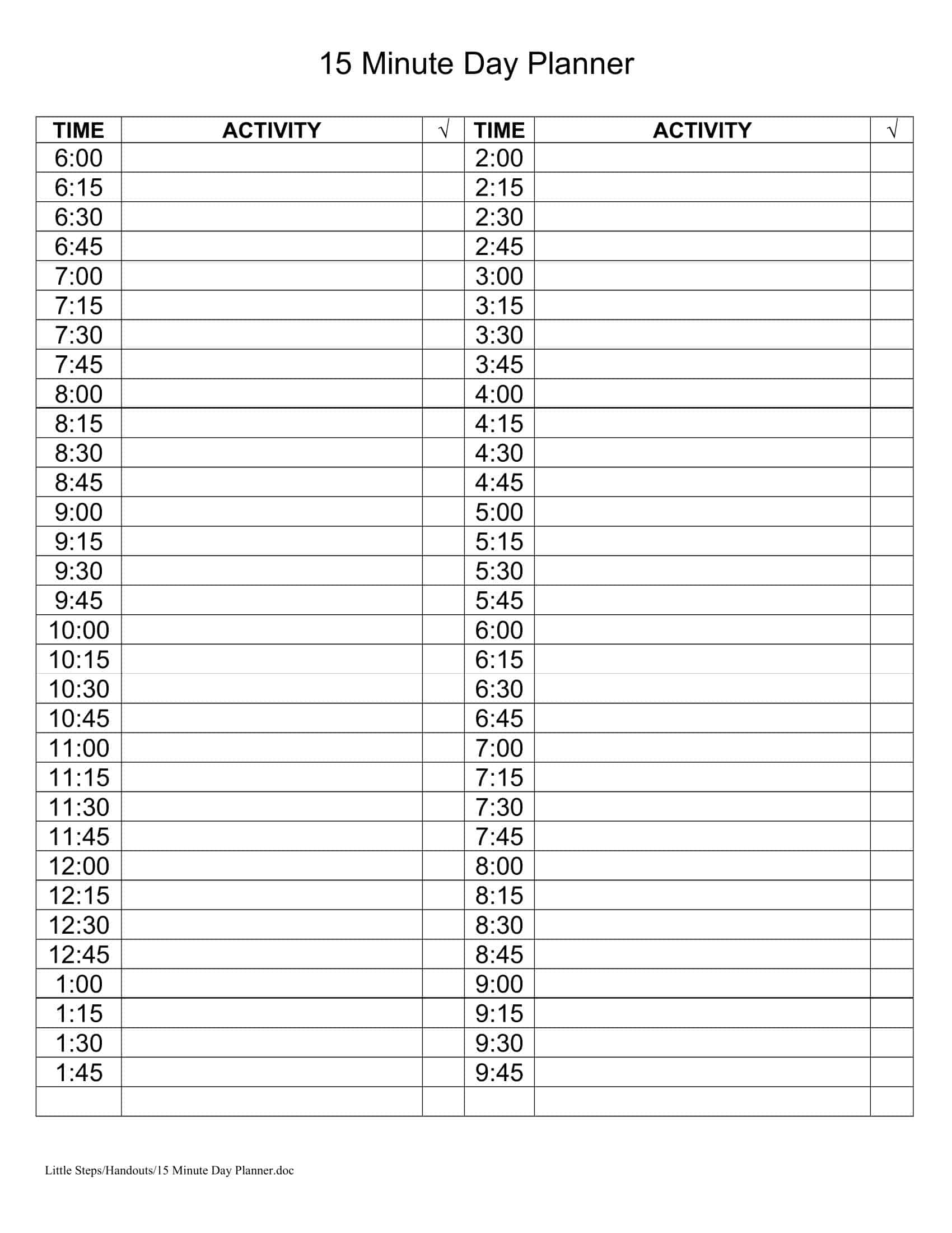 Free Printable Daily Planner Templates [Excel, PDF, Word] Digital