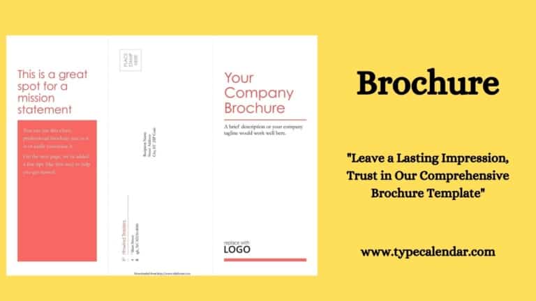 Free Printable Brochure Templates [Word, PSD]