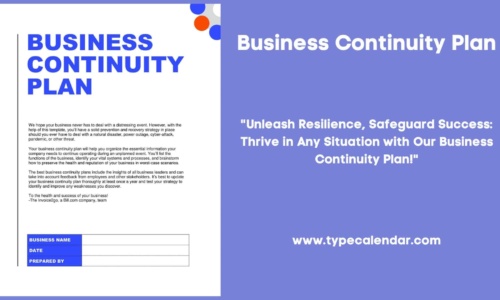 Free Business Continuity Plan Templates [Word, PDF]