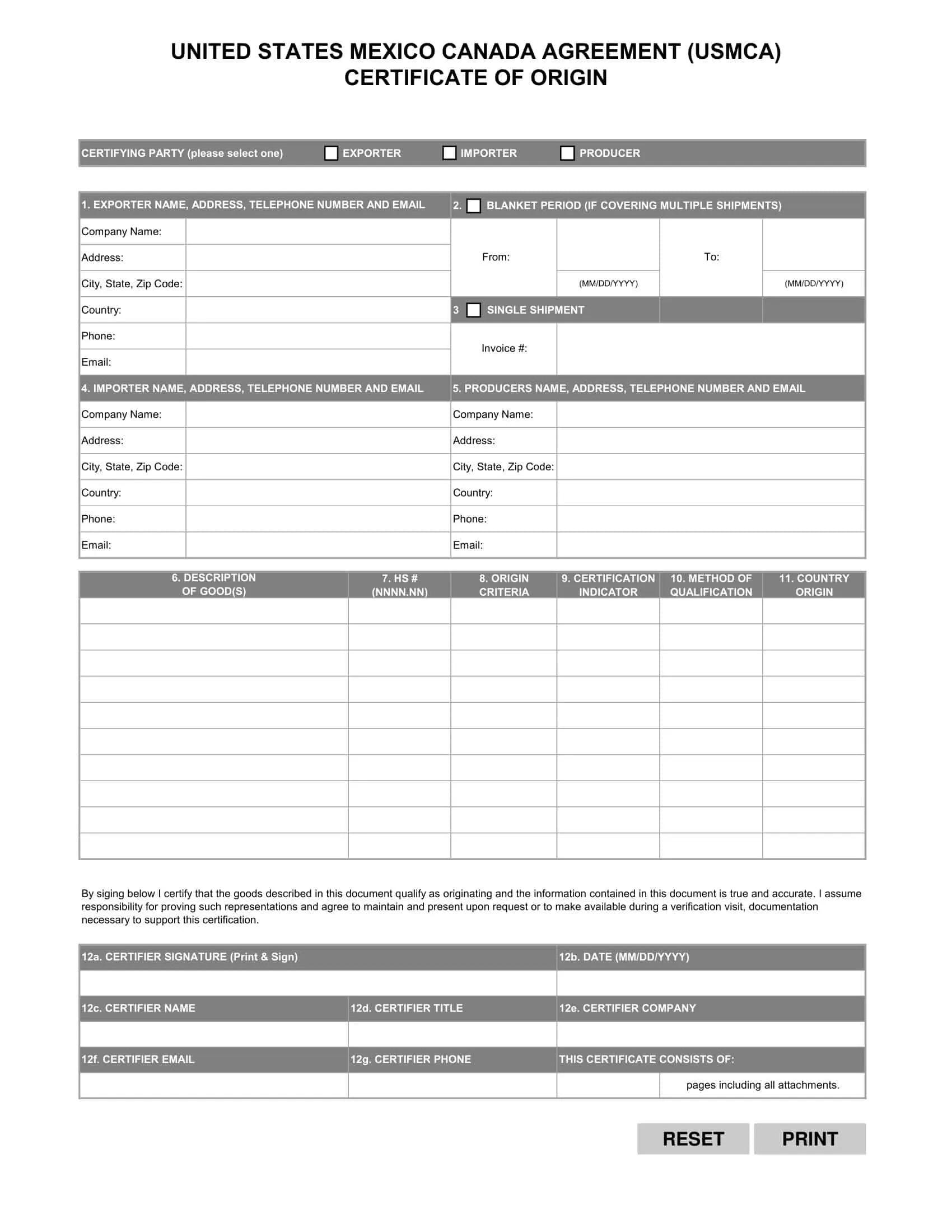 Certificate of Origin Sample PDF Certificate of Origin Sample PDF