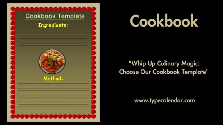 Free Printable Cookbook Templates [Word, PDF]