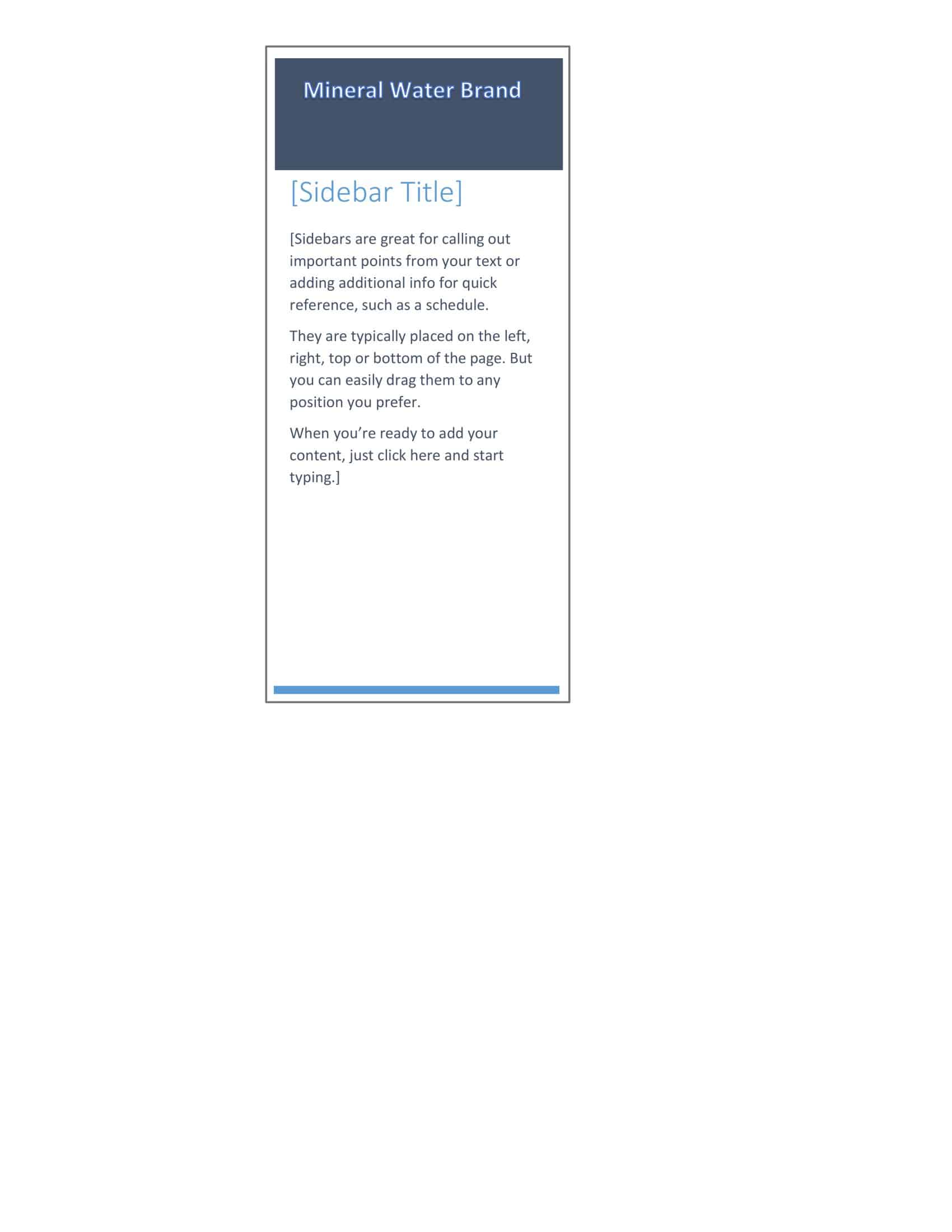 DIY Water Bottle Label Word Template DIY Water Bottle Label Word Template