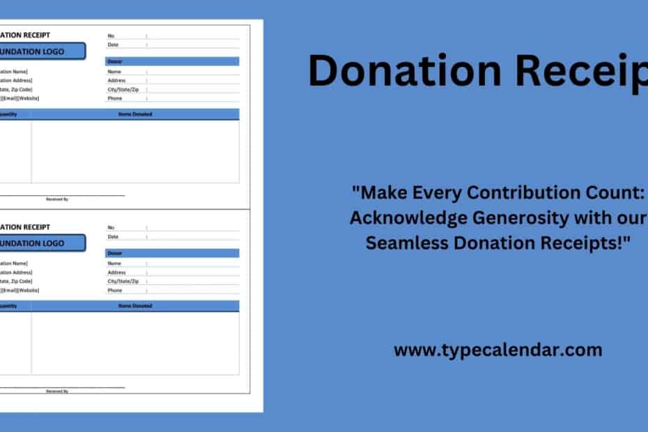 Donation Receipt