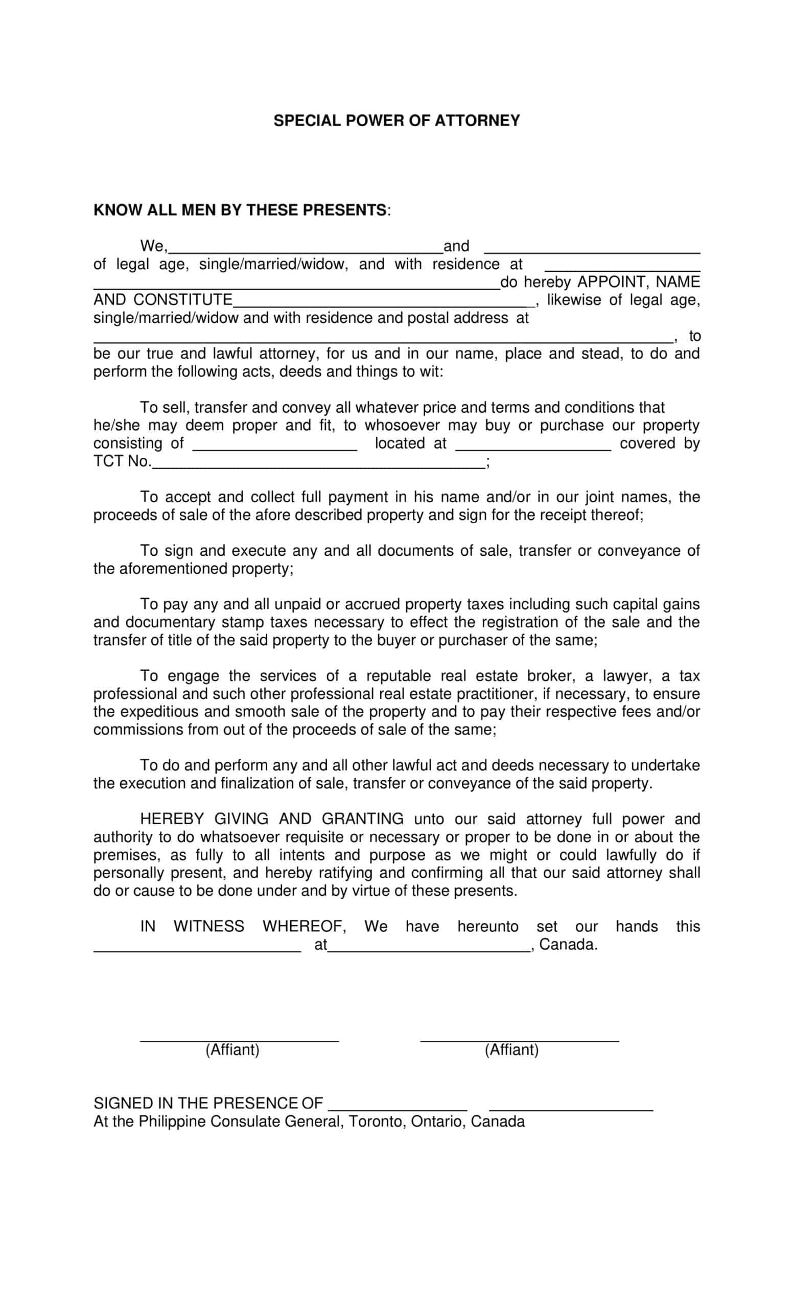 Downloadable Limited Power of Attorney Form Free Downloadable Limited Power of Attorney Form Free