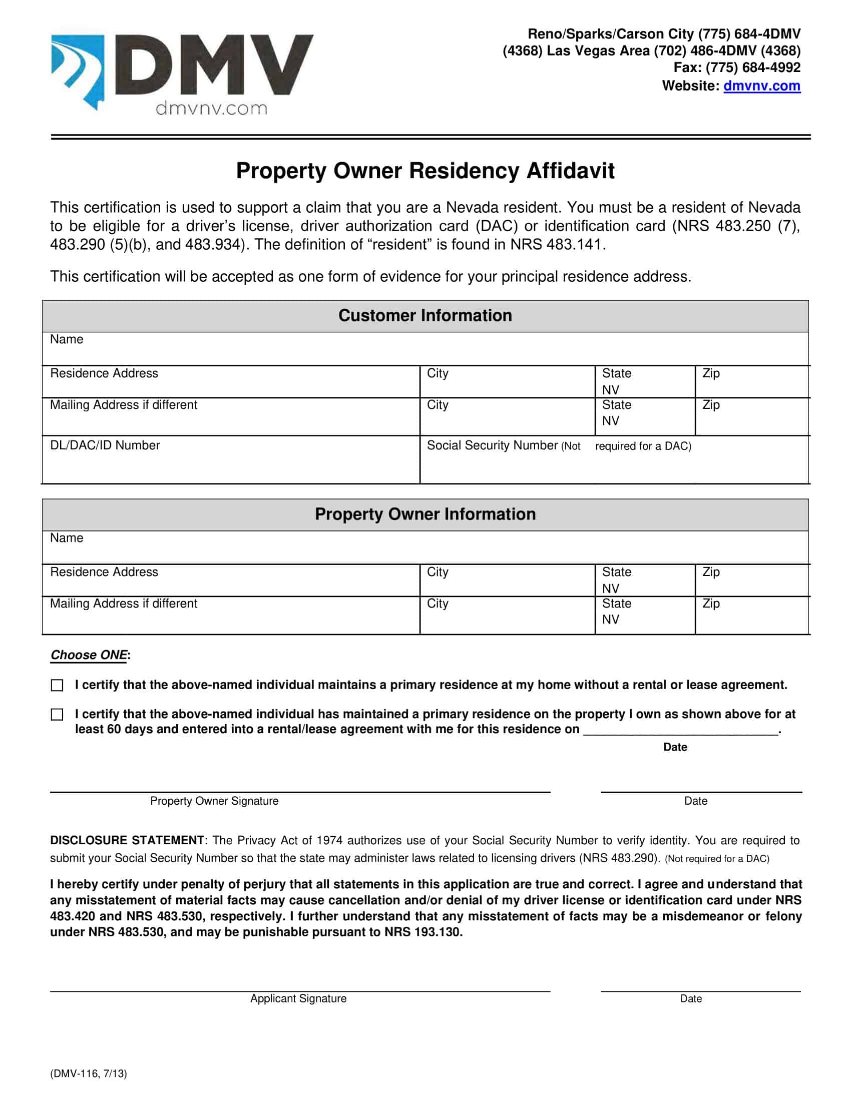 Easy-to-Edit Affidavit of Residence Easy-to-Edit Affidavit of Residence