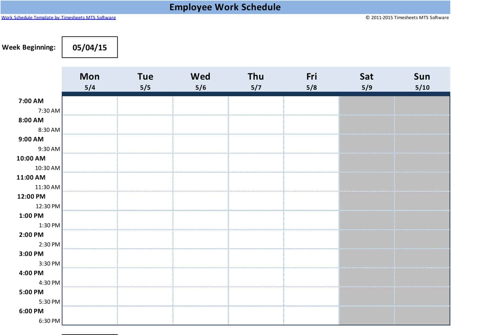 Free Printable Employee Schedule Templates Word Excel Free Printable Employee Schedule Templates Word Excel