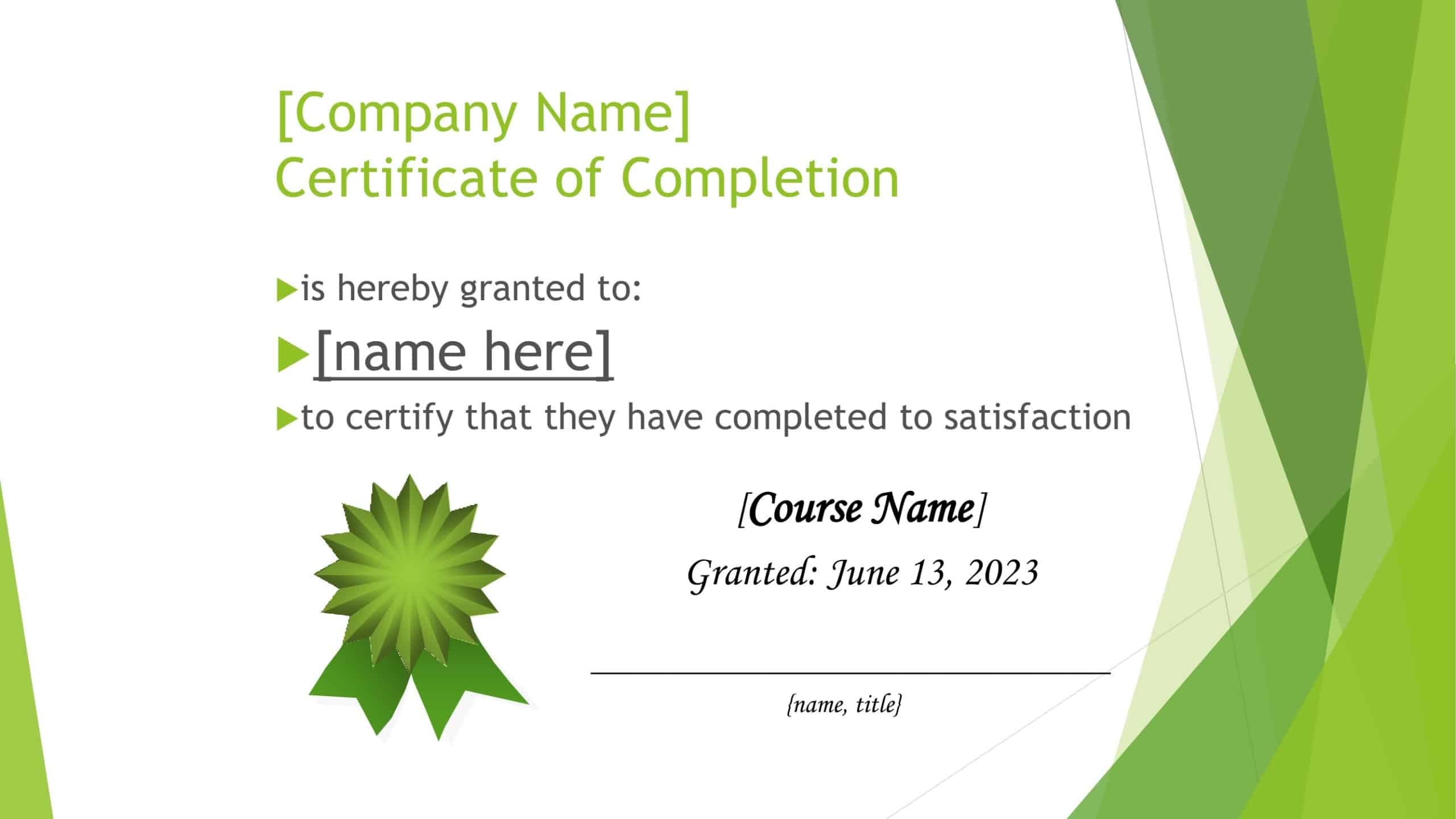 Editable Fillable Word Certificate of Completion Editable Fillable Word Certificate of Completion