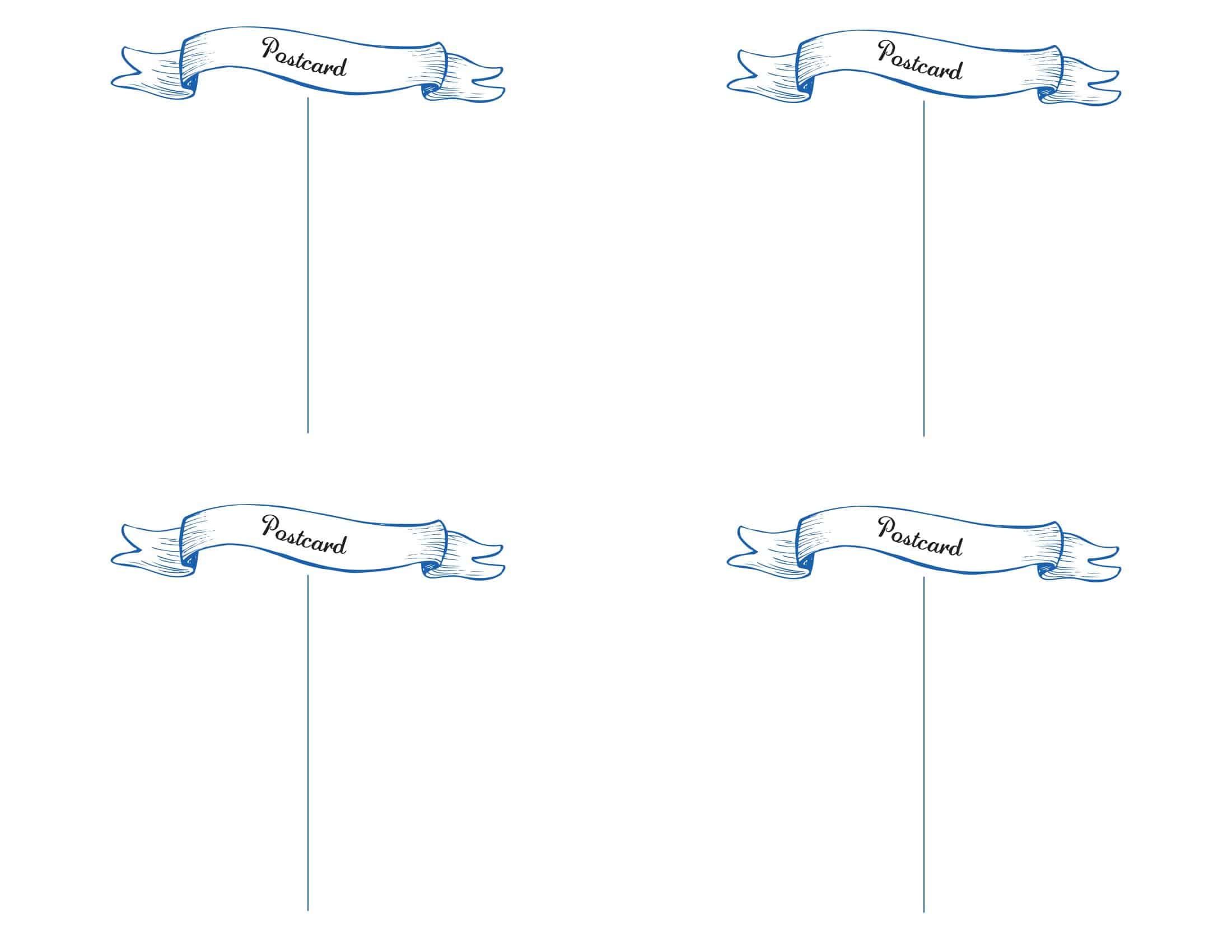 Editable PDF Postcard Template Editable PDF Postcard Template