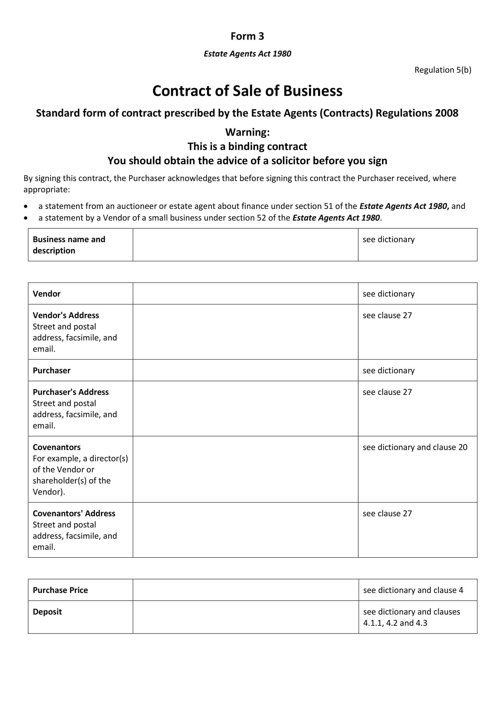 Example of Business Purchase Agreement Example of Business Purchase Agreement